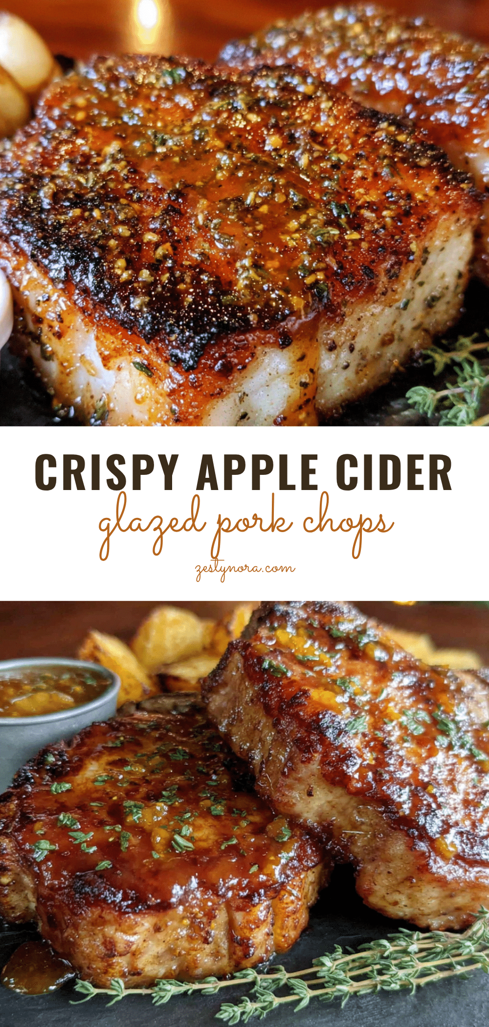 pan-seared pork chops with apple cider glaze recipe