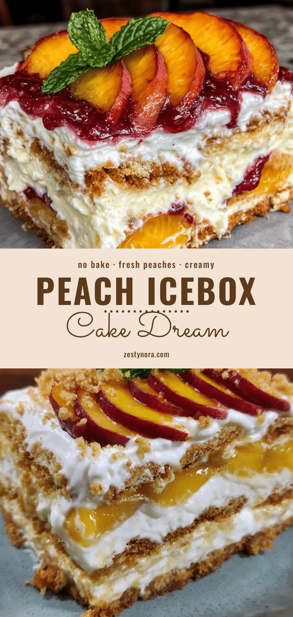 peach icebox cake recipe