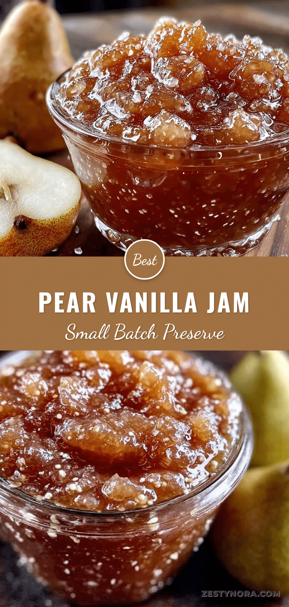 pear vanilla jam recipe