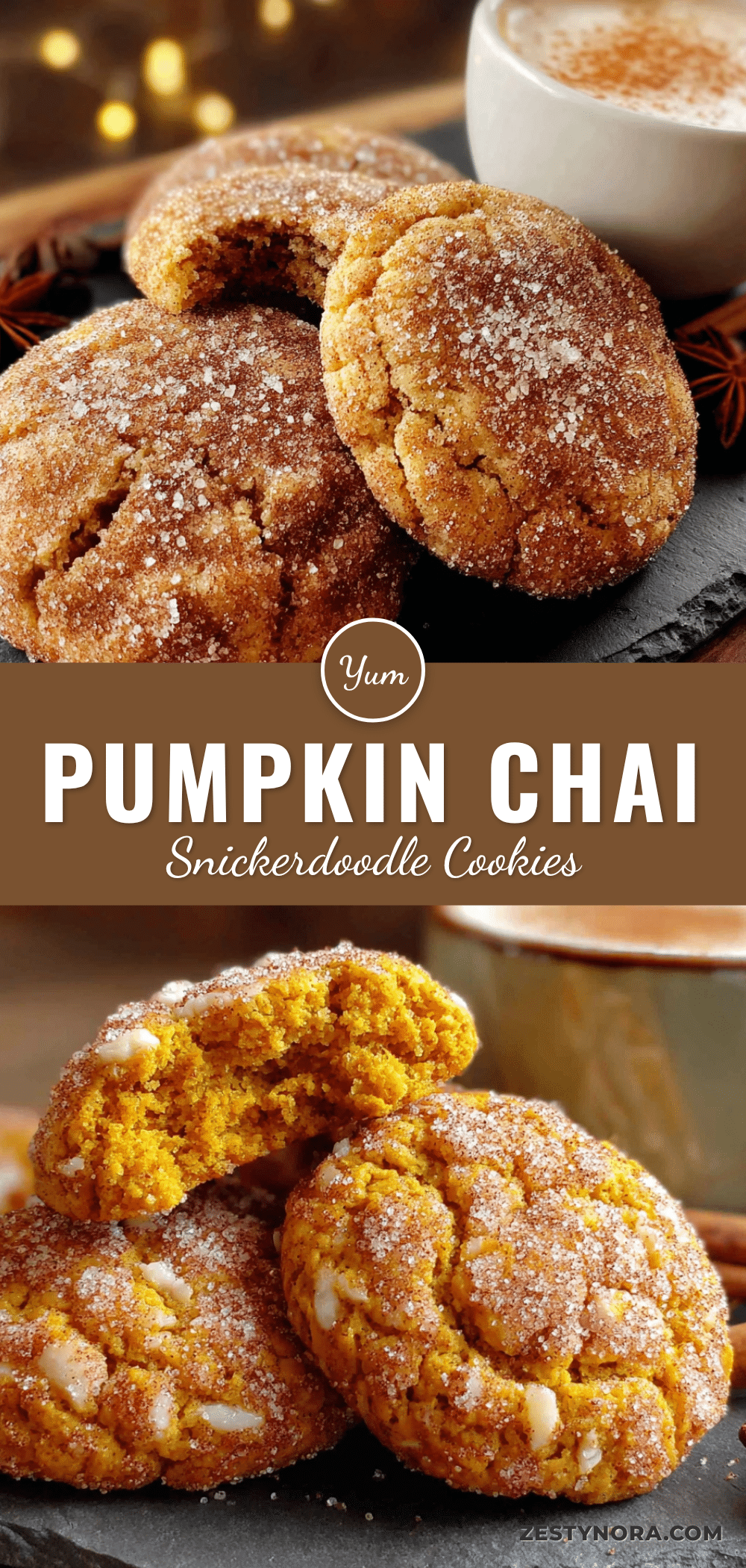 pumpkin chai snickerdoodle cookies recipe