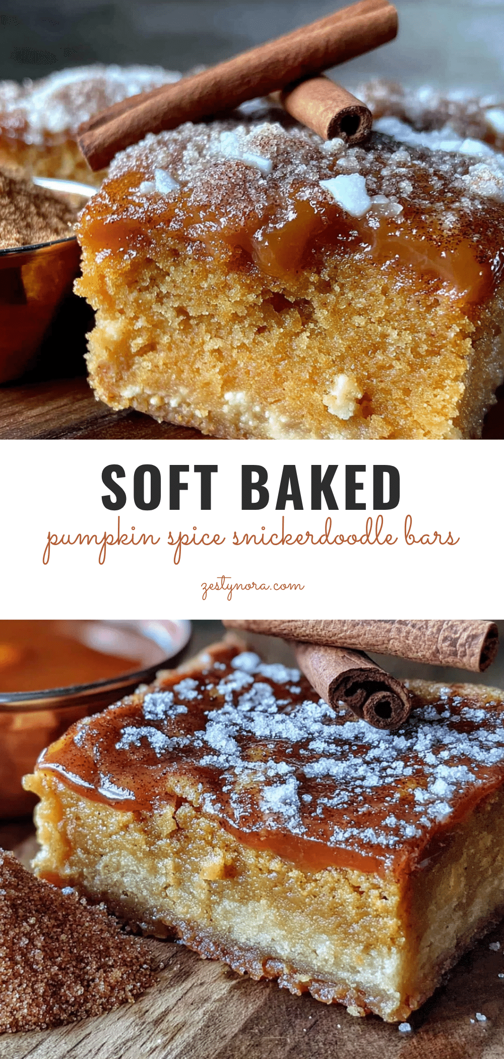 pumpkin spice snickerdoodle cookie bars recipe