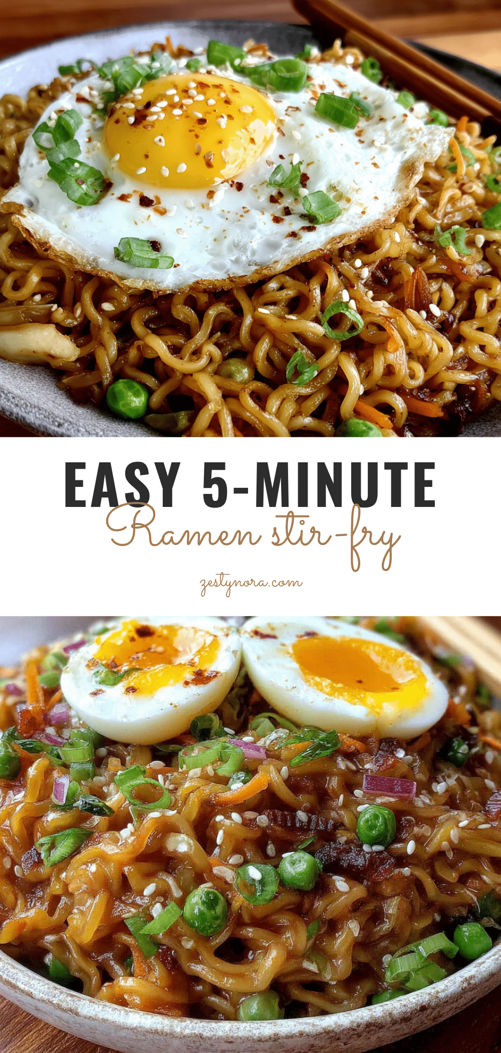 Quick Ramen Noodle Stir-Fry for One recipe