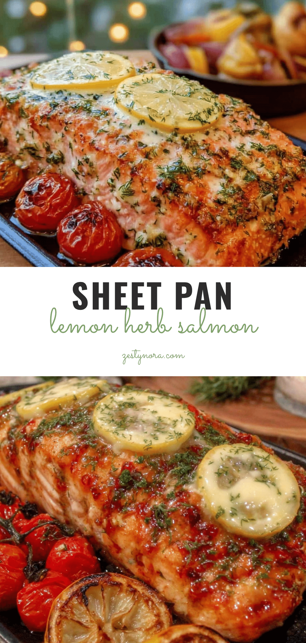 sheet pan salmon with lemon herb butter recipe