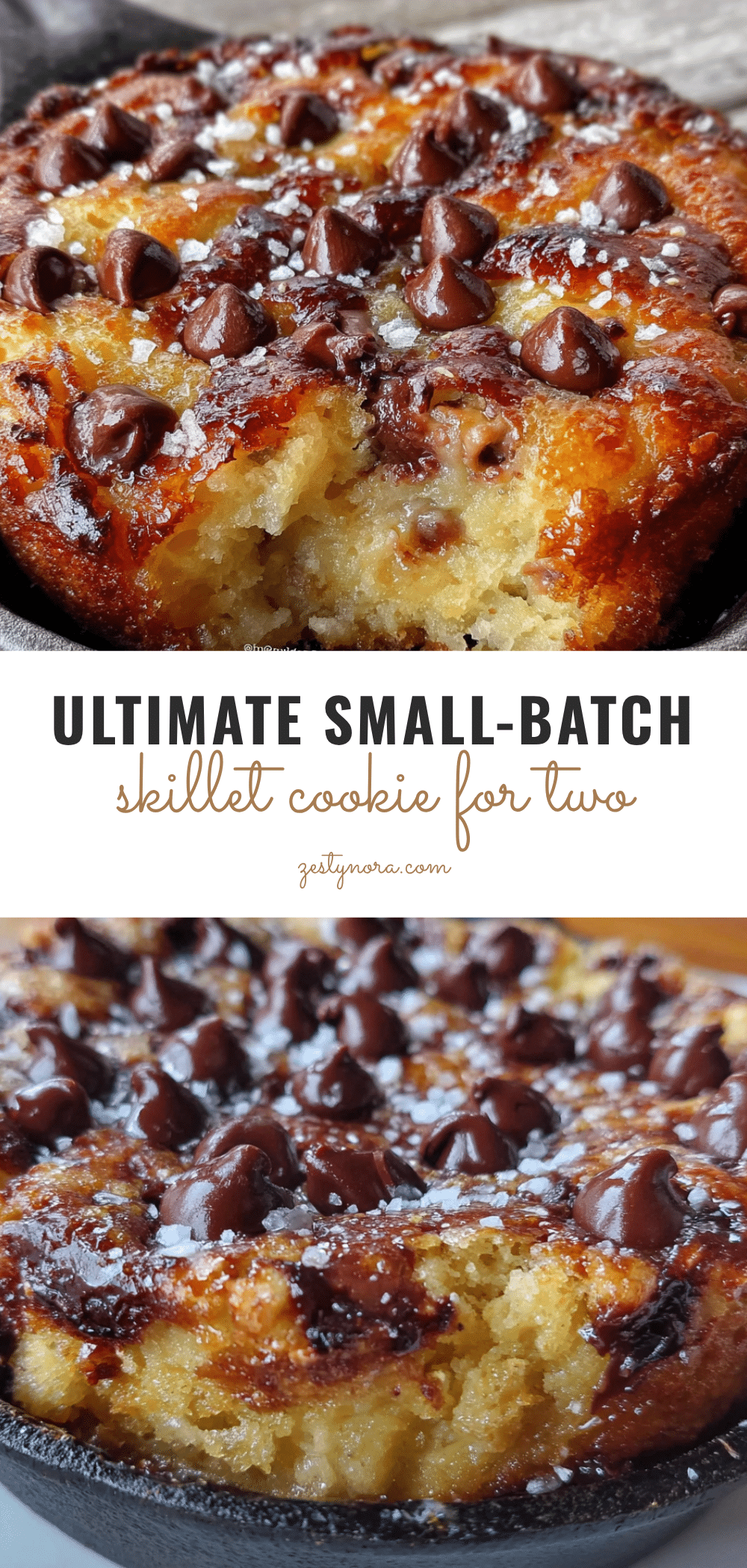 small-batch chocolate chip skillet cookie for two recipe