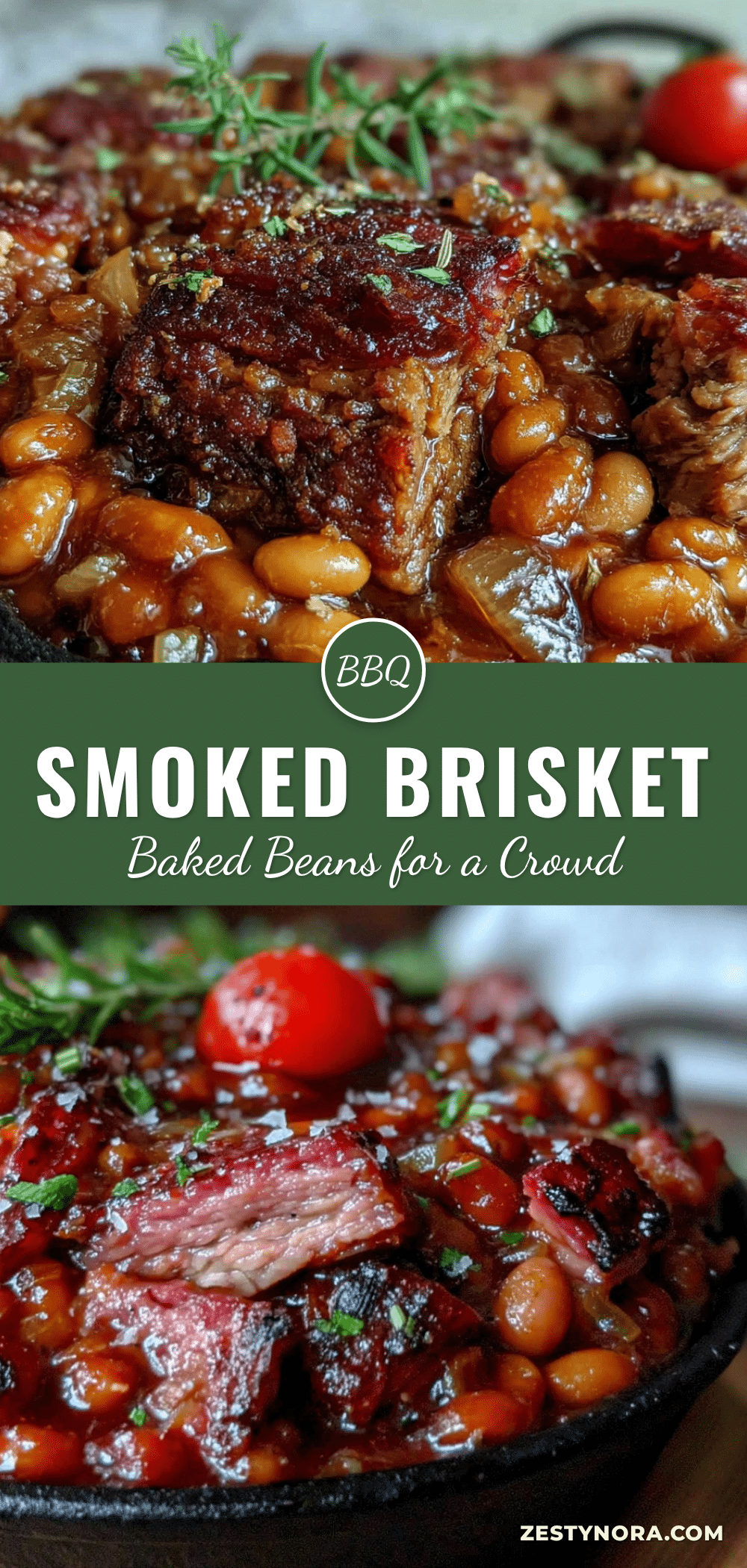 smoked brisket baked beans recipe