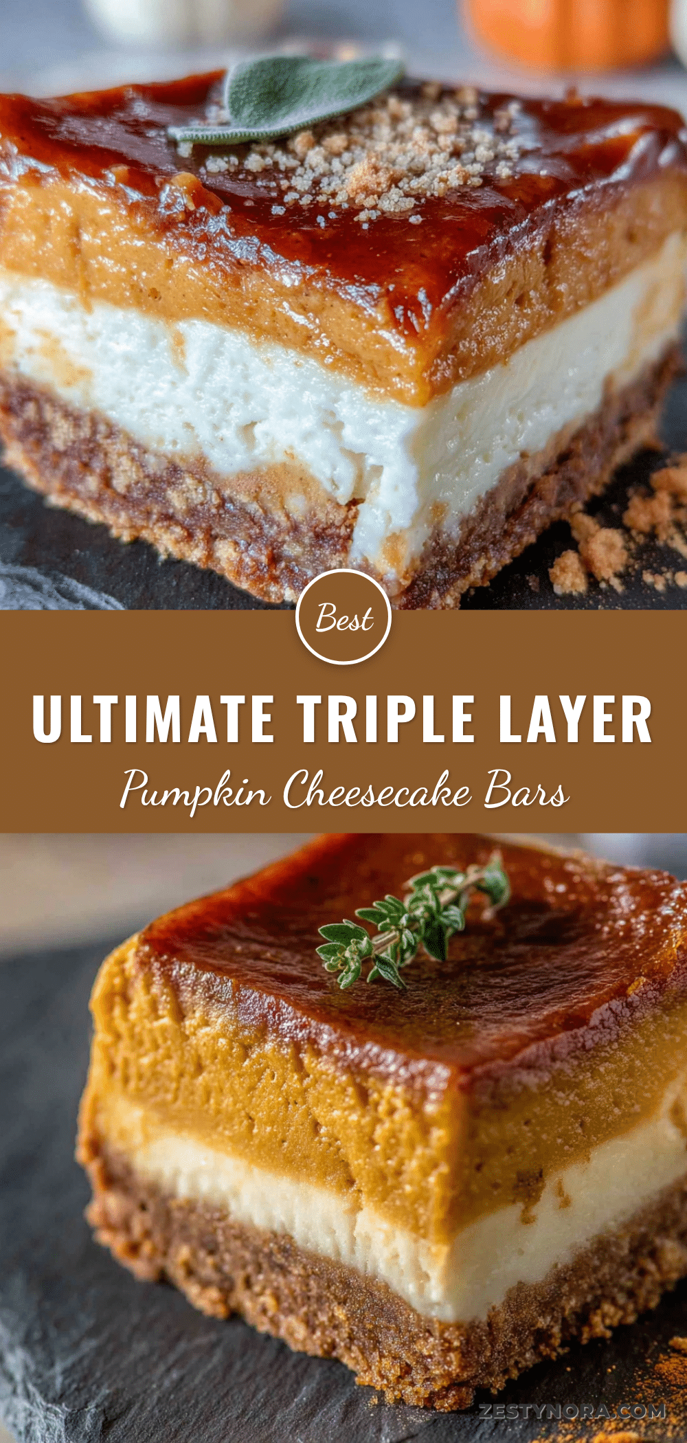 triple layer pumpkin cheesecake bars recipe
