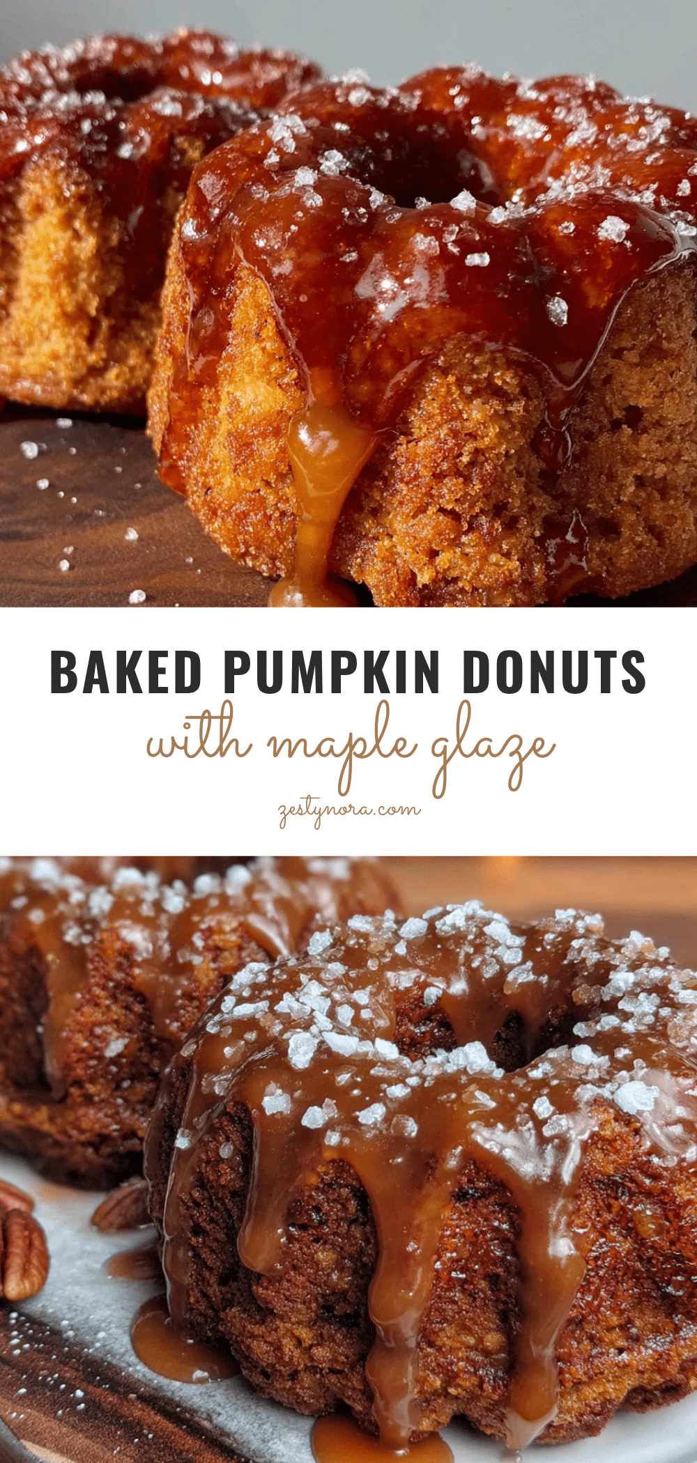 baked pumpkin donuts with maple glaze recipe