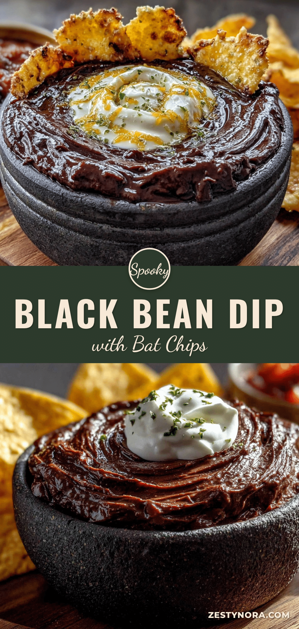 black bean halloween dip recipe