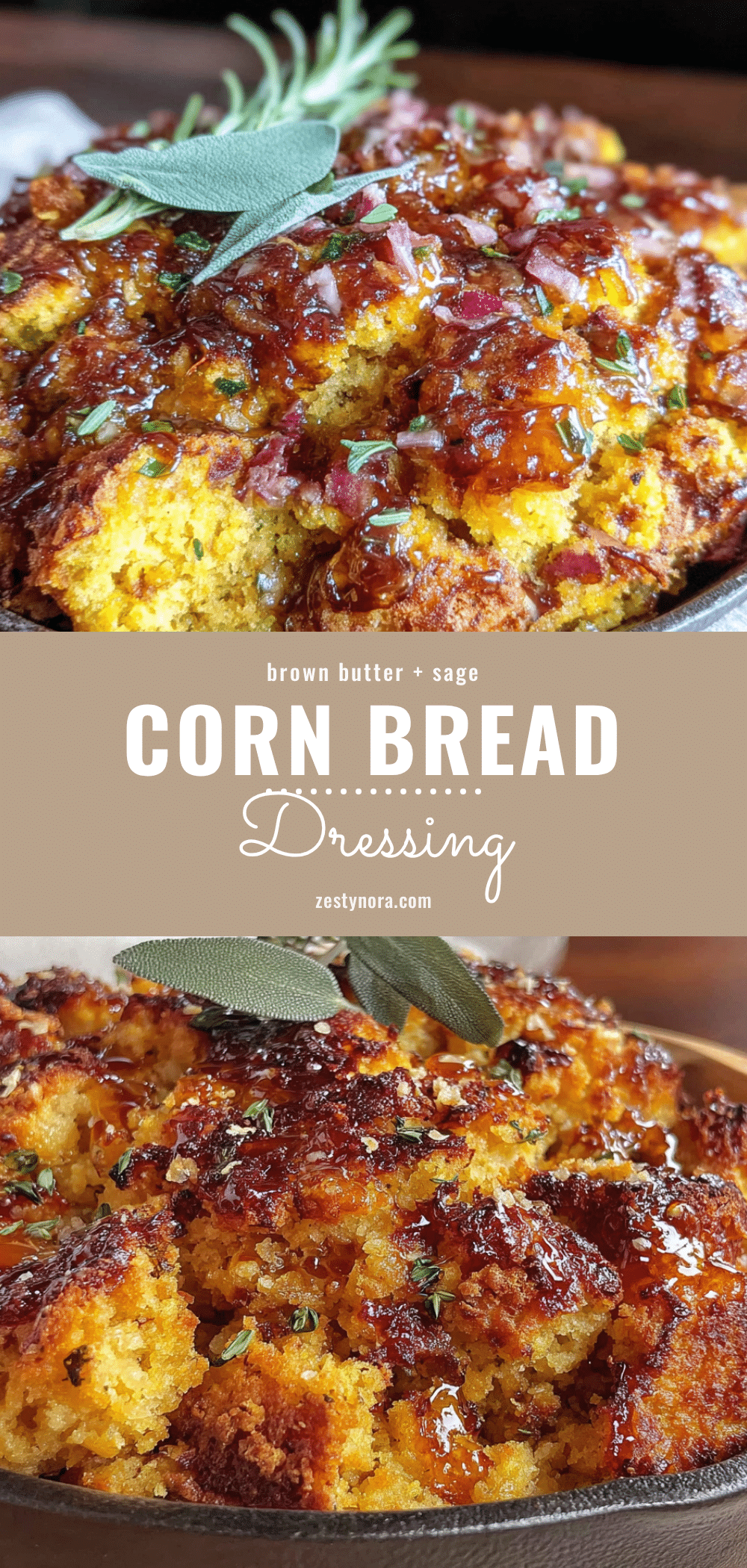 brown butter sage cornbread dressing recipe