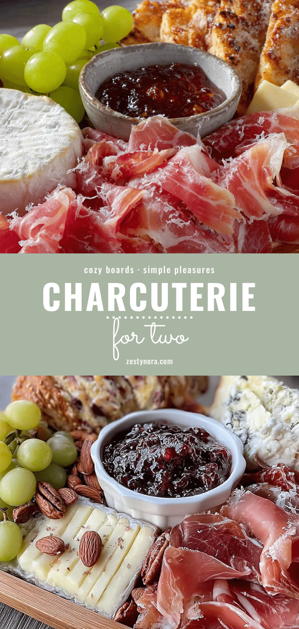 cozy everyday charcuterie board for two recipe