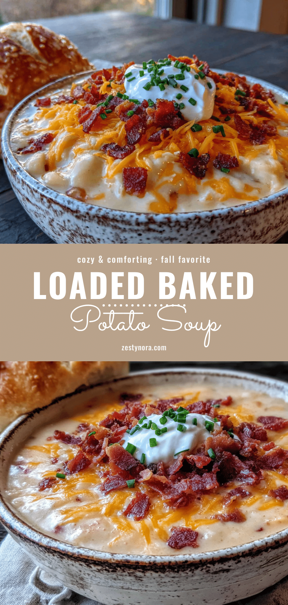 cozy slow cooker loaded baked potato soup recipe