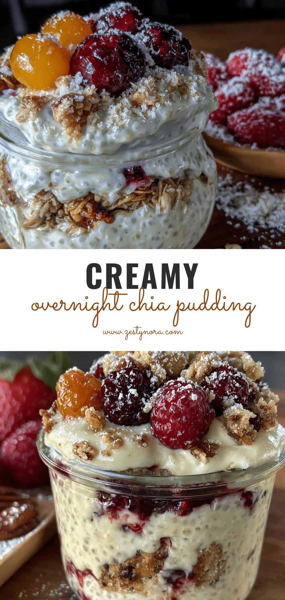 creamy high-fiber overnight chia pudding parfait recipe