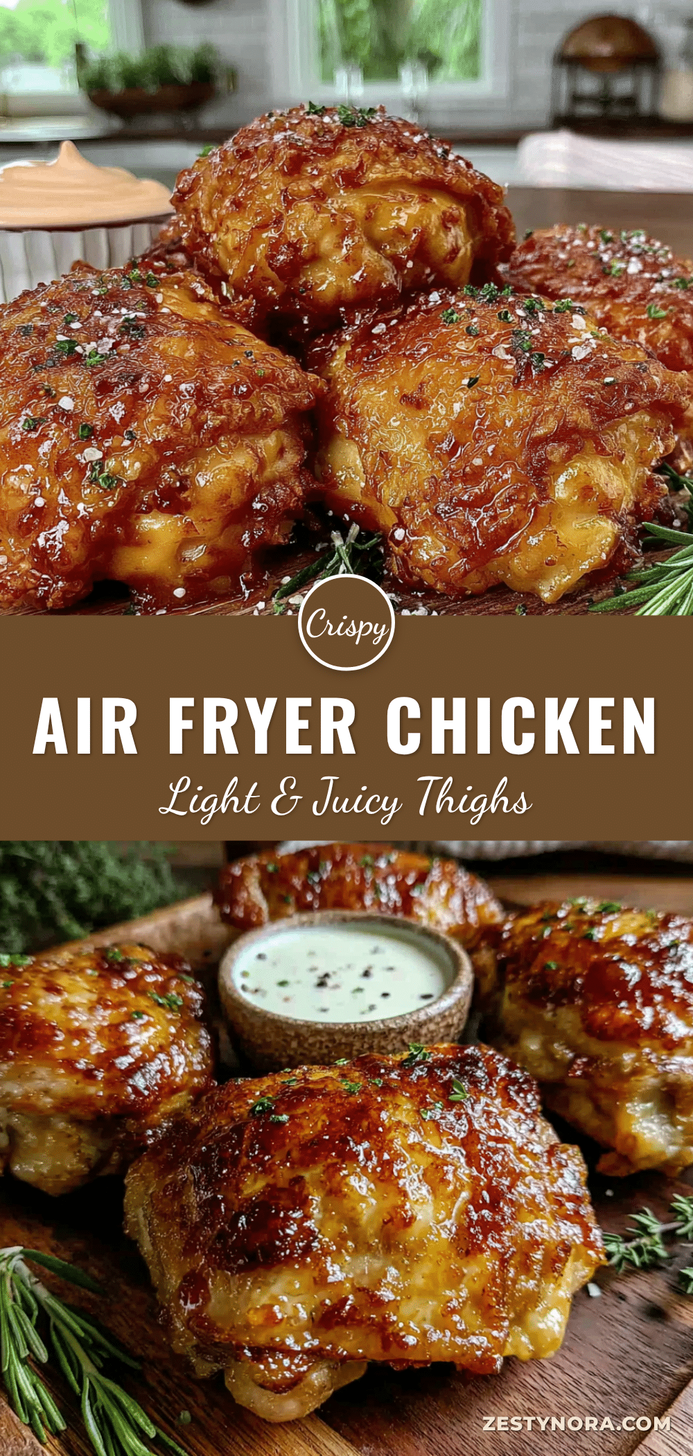 crispy air fryer chicken thighs recipe