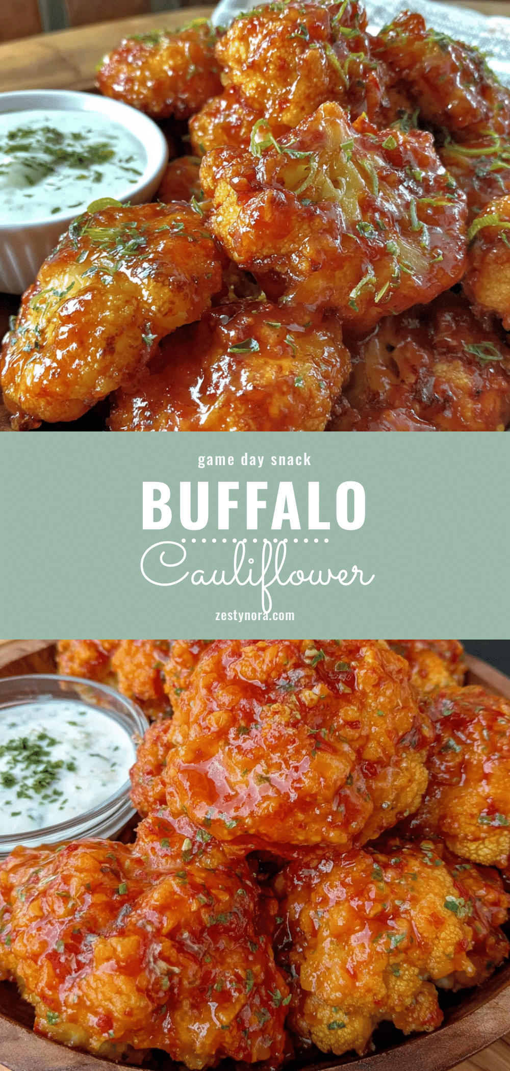 crispy baked buffalo cauliflower bites recipe