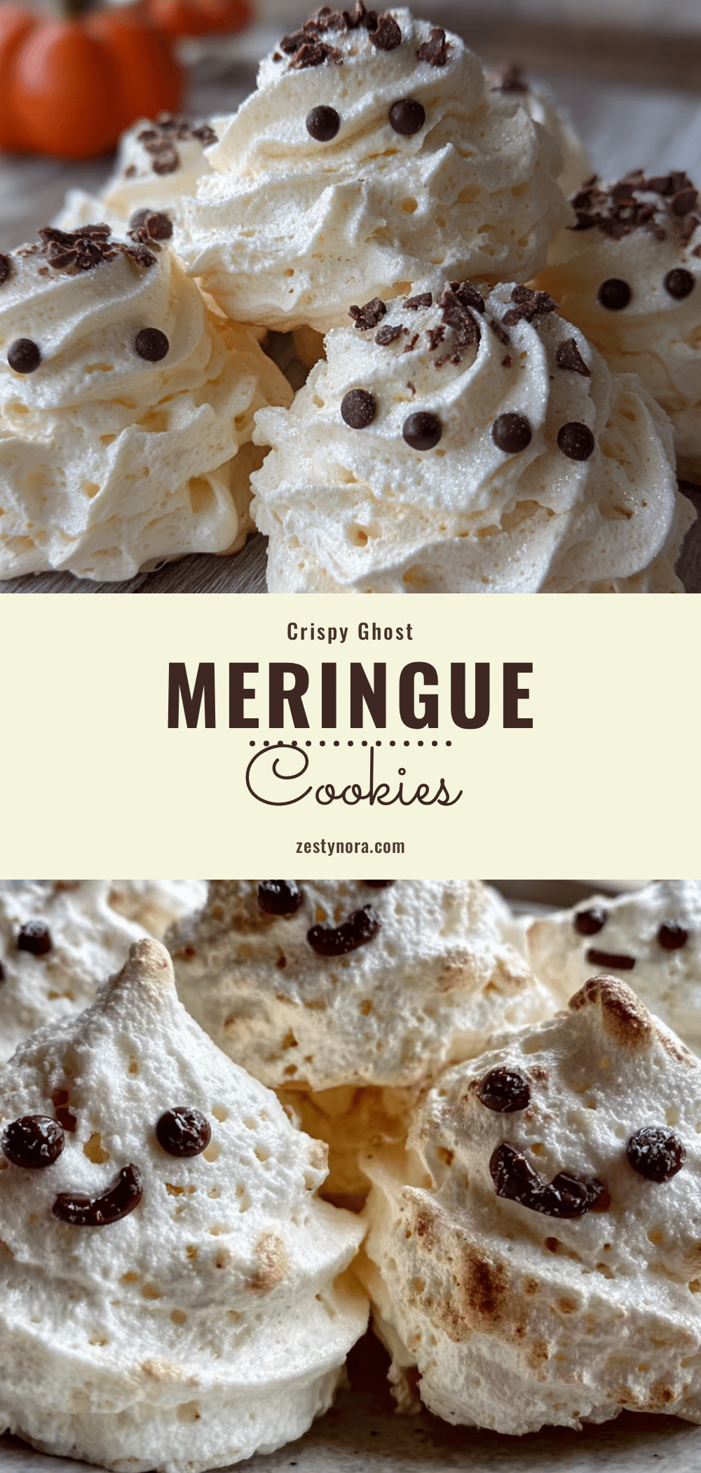 crispy ghost meringue cookies recipe