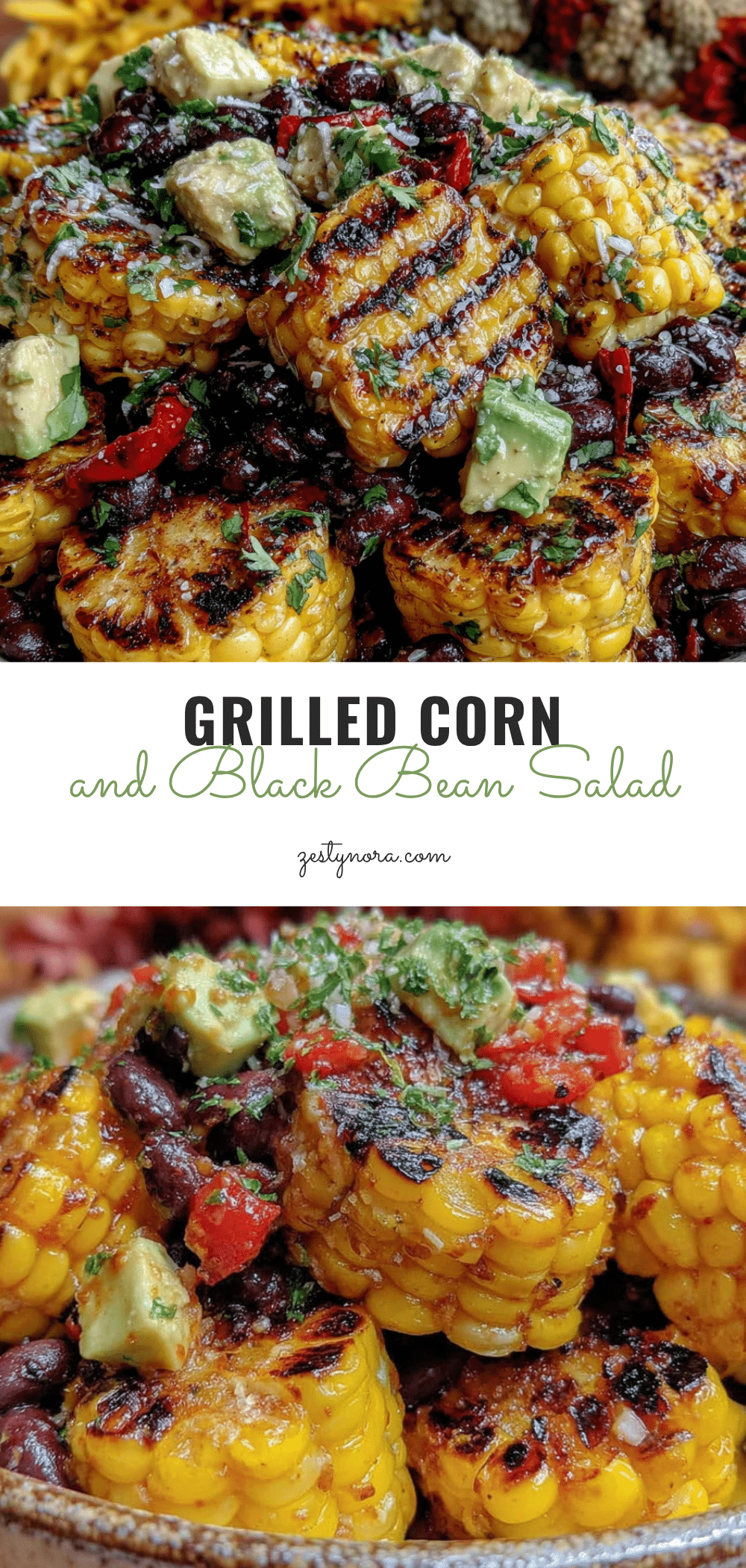 Crispy Grilled Corn and Black Bean Salad recipe