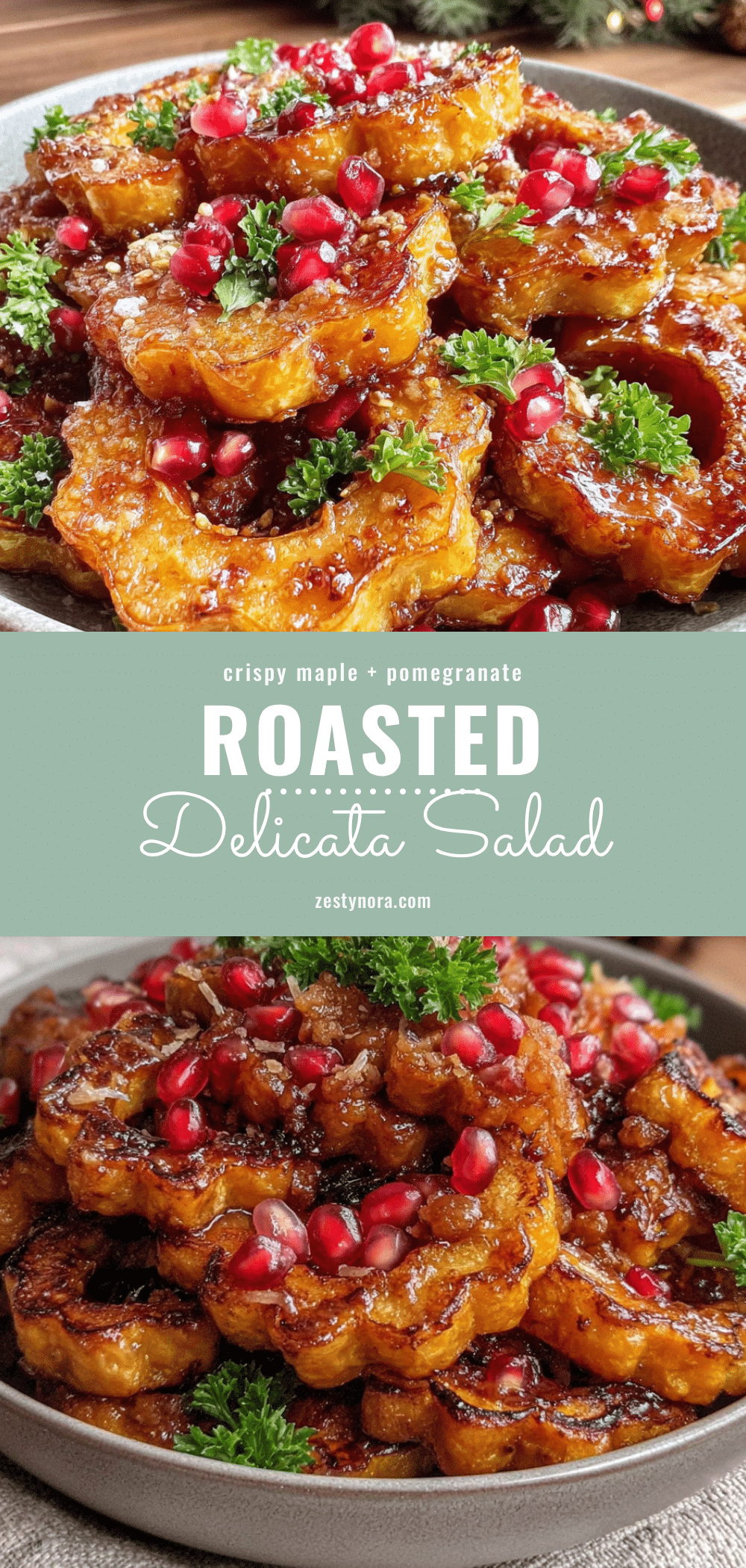 Crispy Maple Roasted Delicata Salad recipe