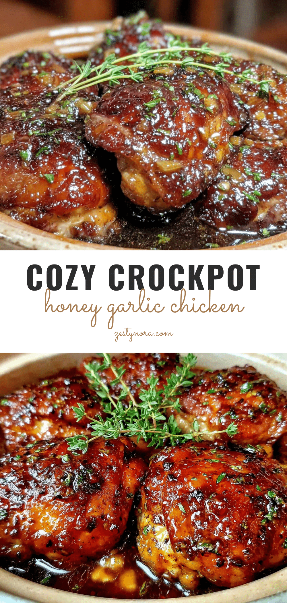 crockpot honey garlic chicken thighs recipe