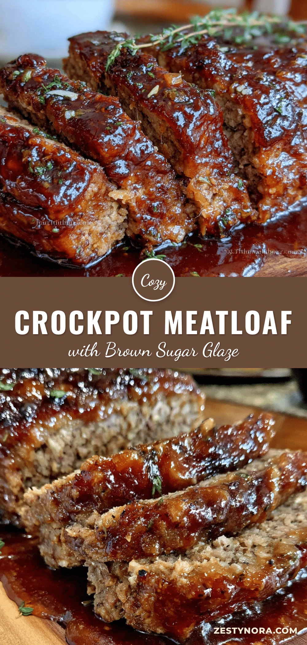 crockpot meatloaf with brown sugar glaze recipe