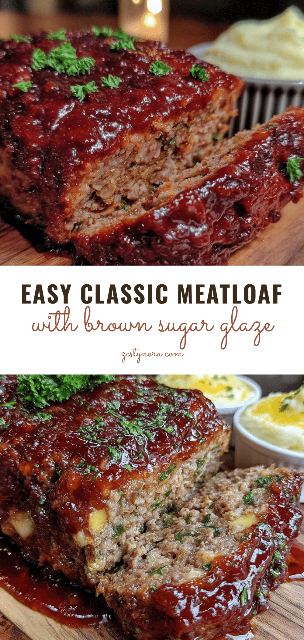 easy classic meatloaf with brown sugar glaze recipe