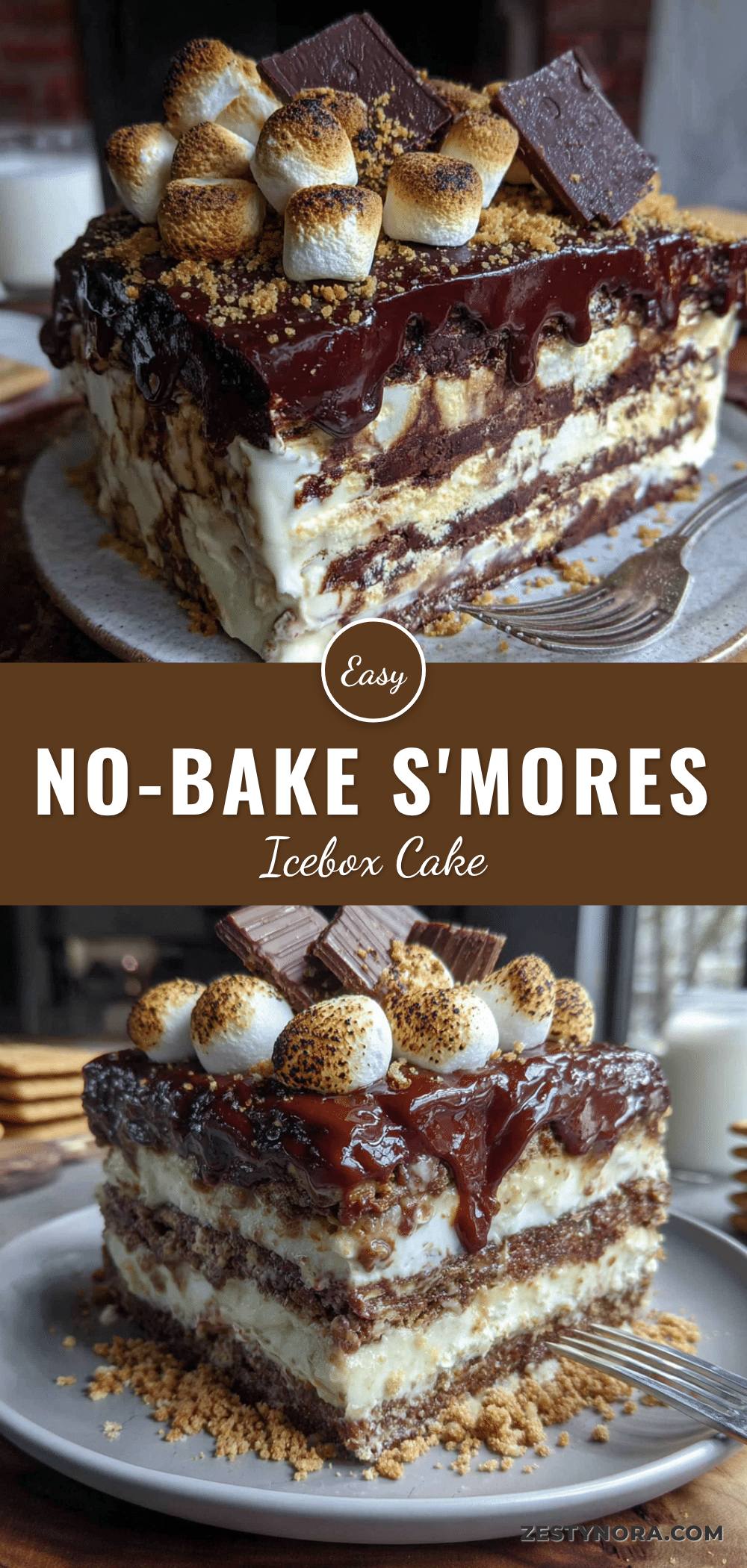 easy no-bake smores icebox cake recipe