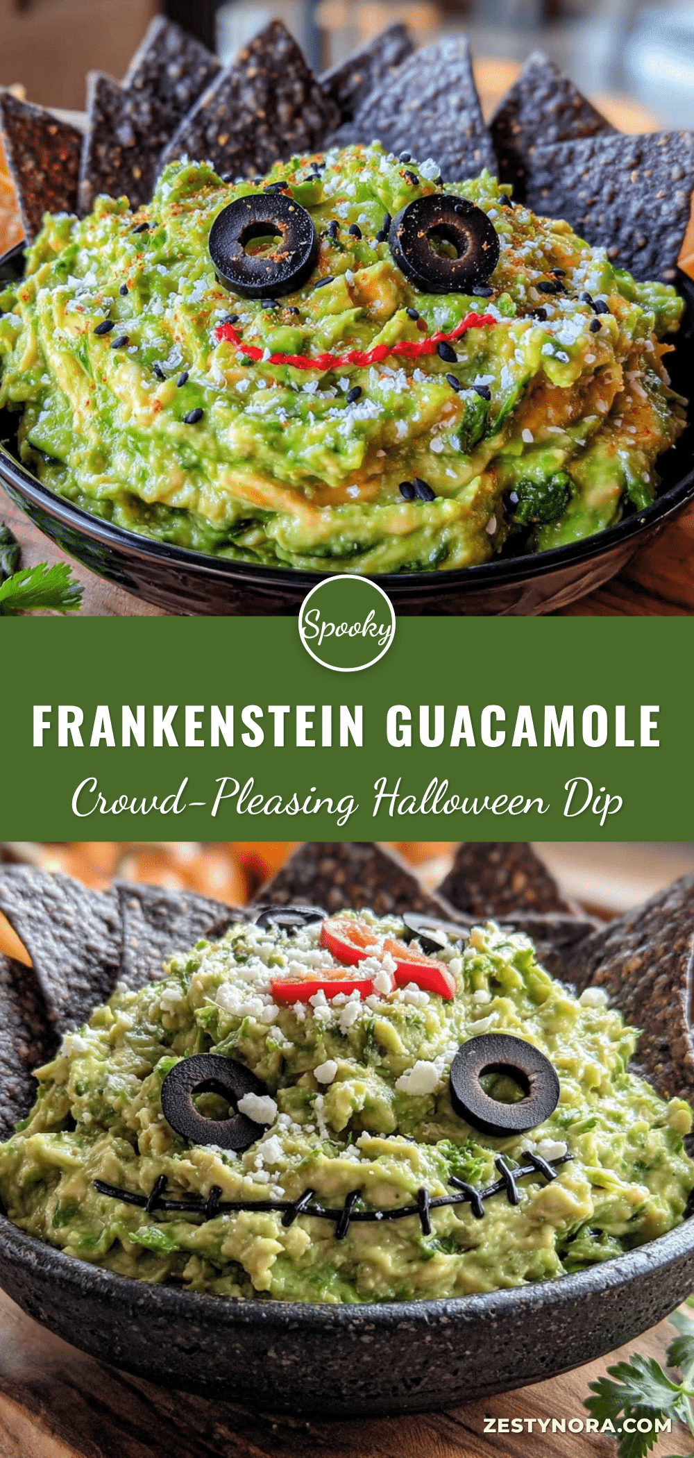Frankenstein Guacamole Dip recipe