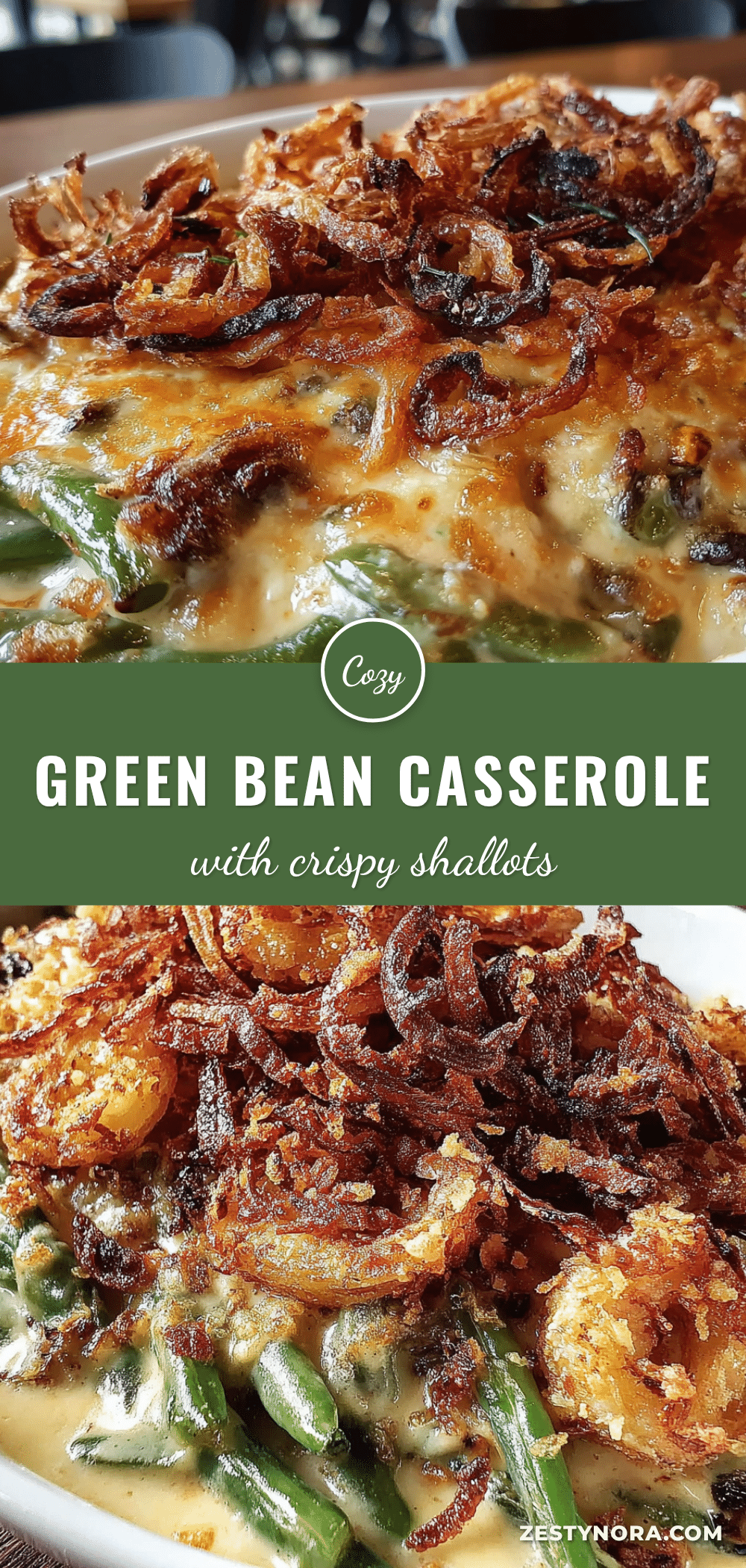 green bean casserole with crispy shallots recipe