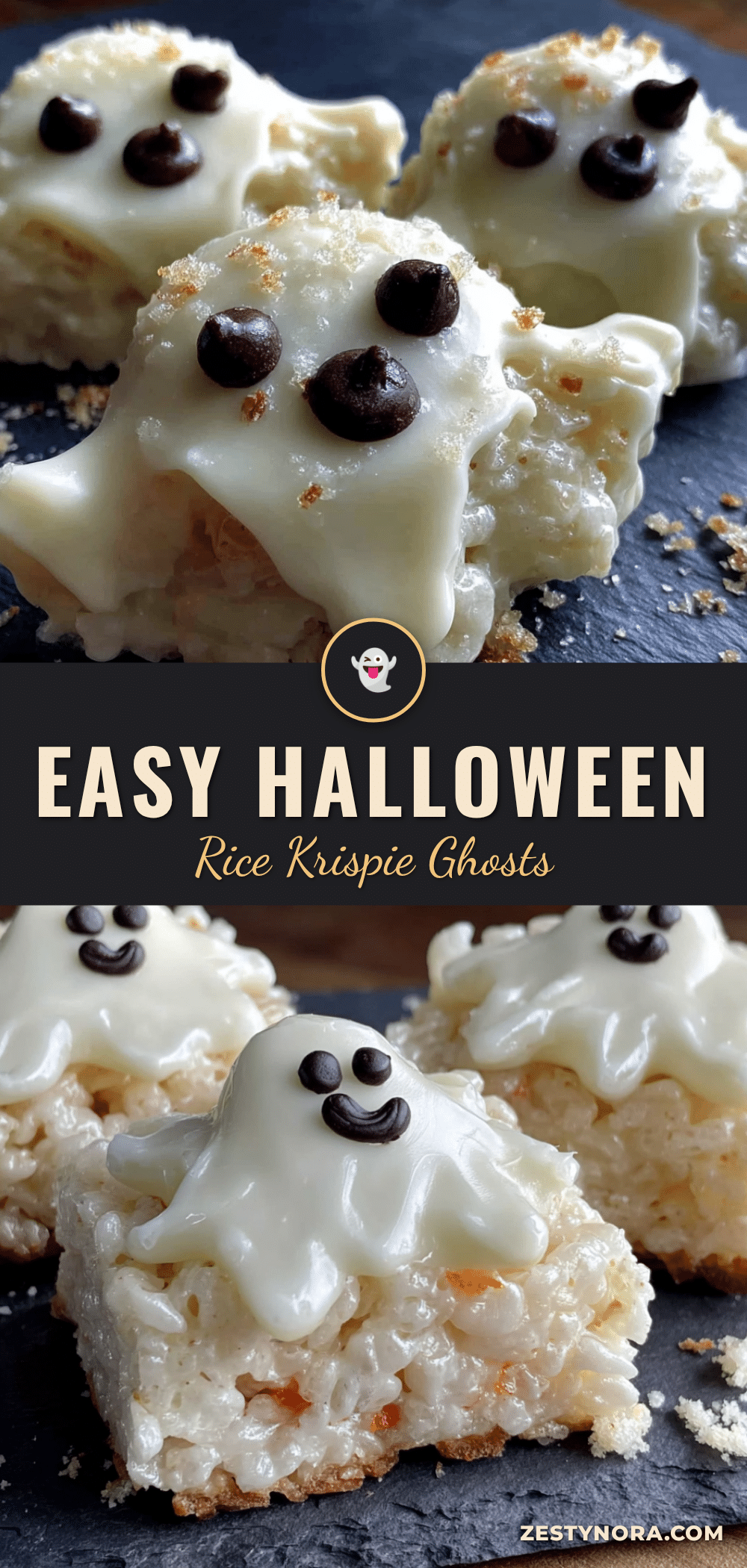 halloween rice krispie ghosts recipe