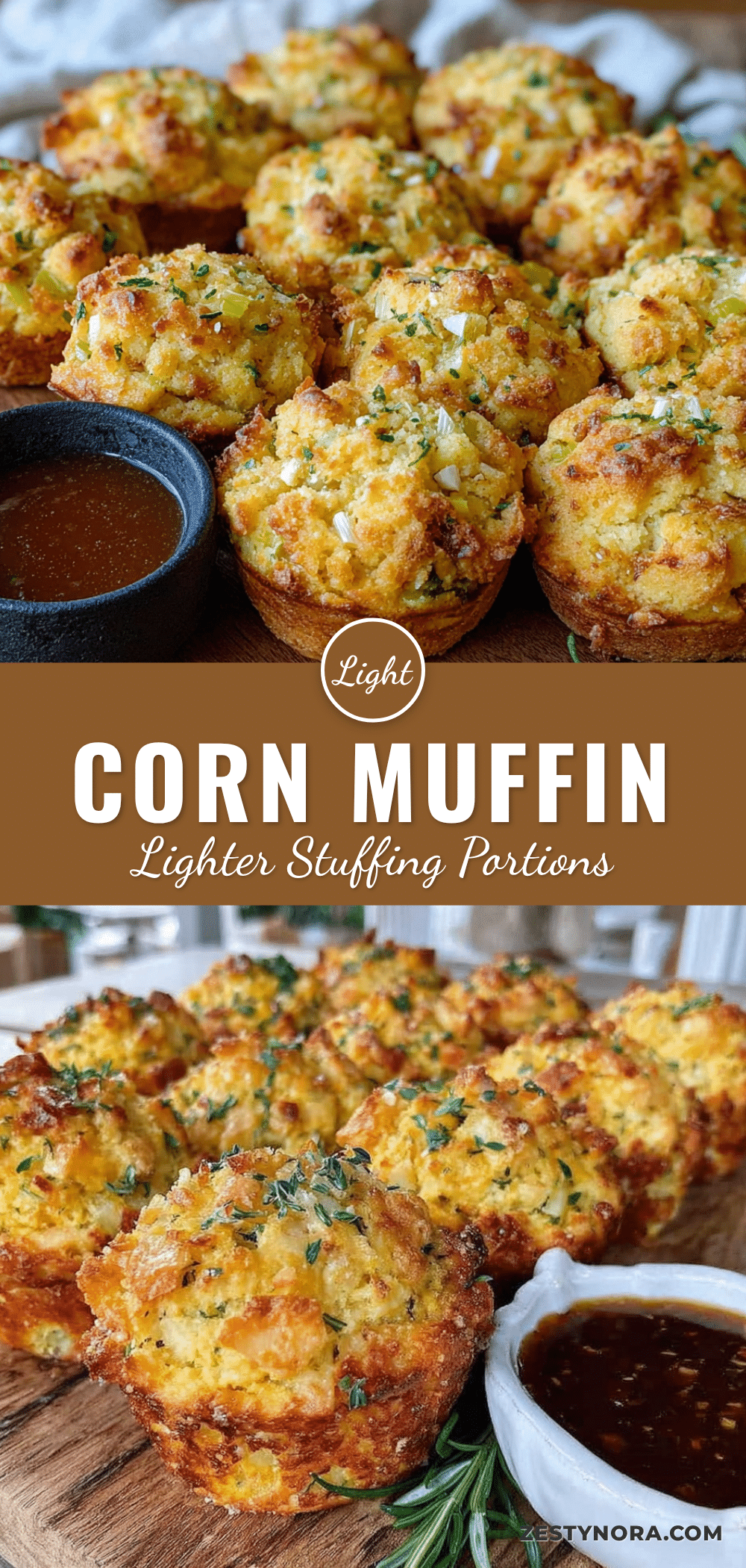 lighter cornbread stuffing muffins recipe