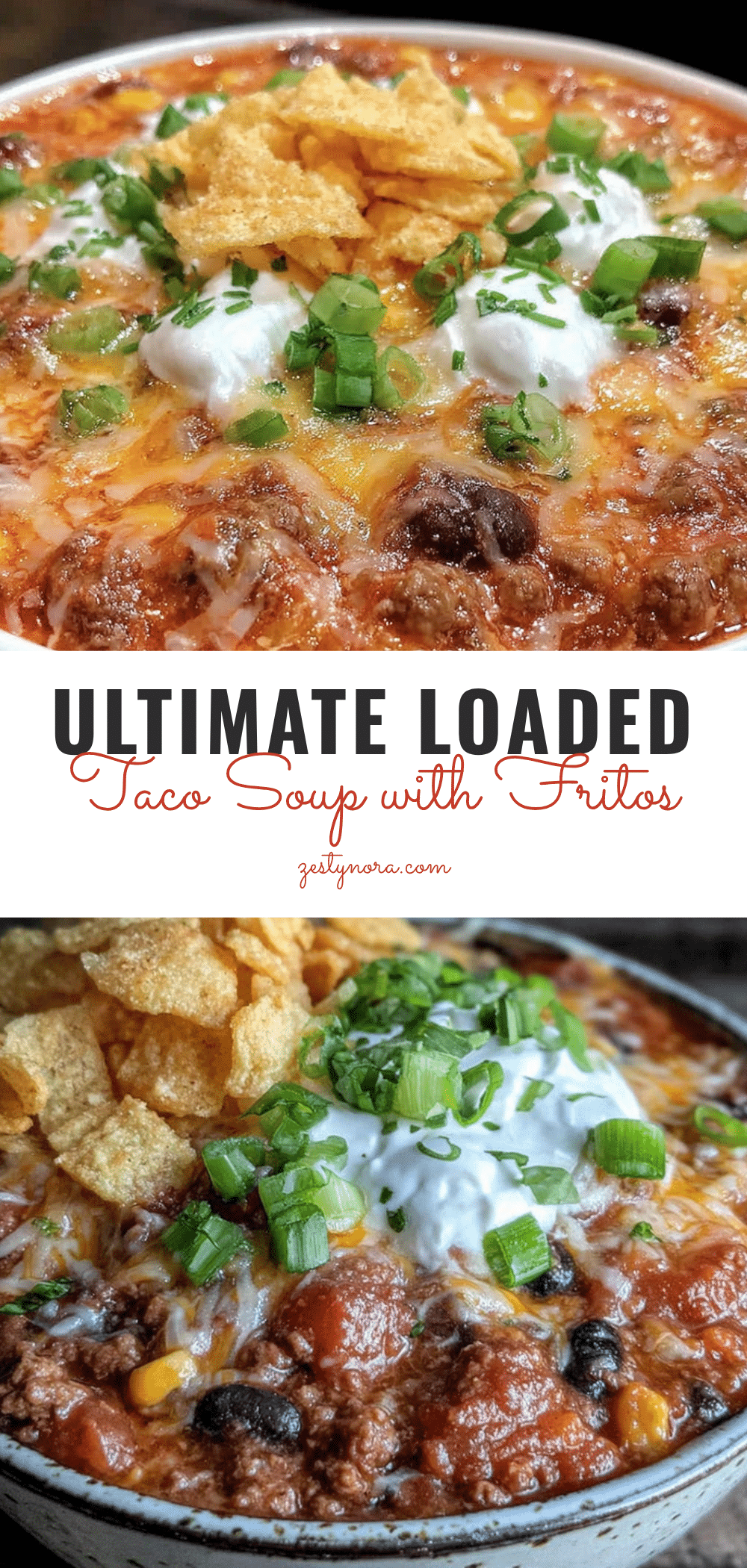 Loaded Taco Soup with Fritos recipe