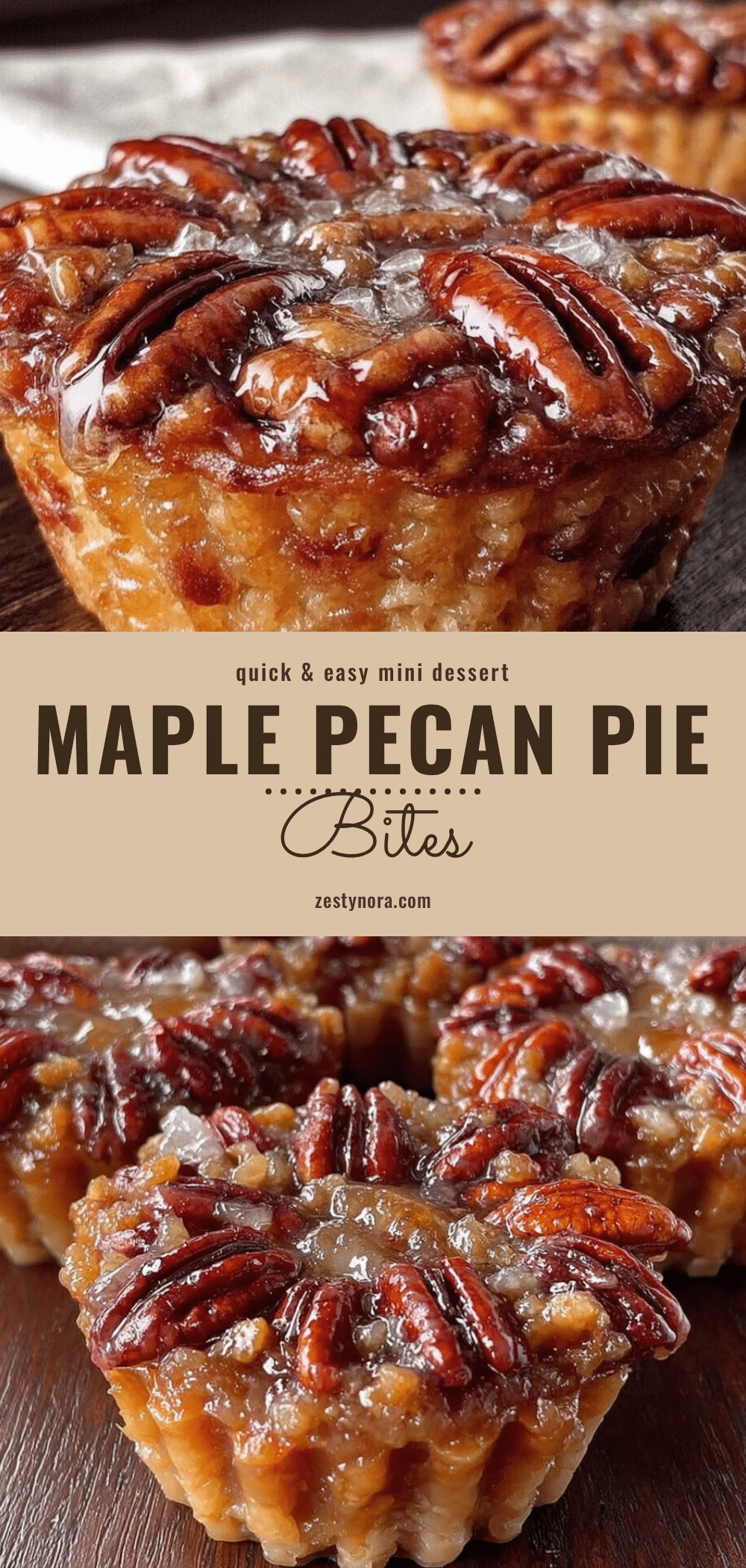 mini maple pecan pie bites recipe