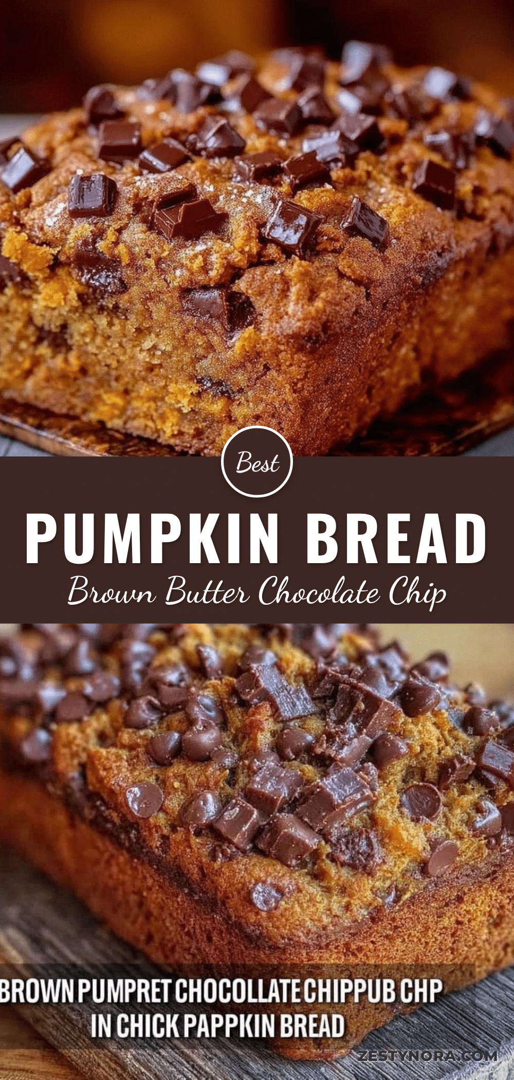 moist brown butter pumpkin chocolate chip bread recipe