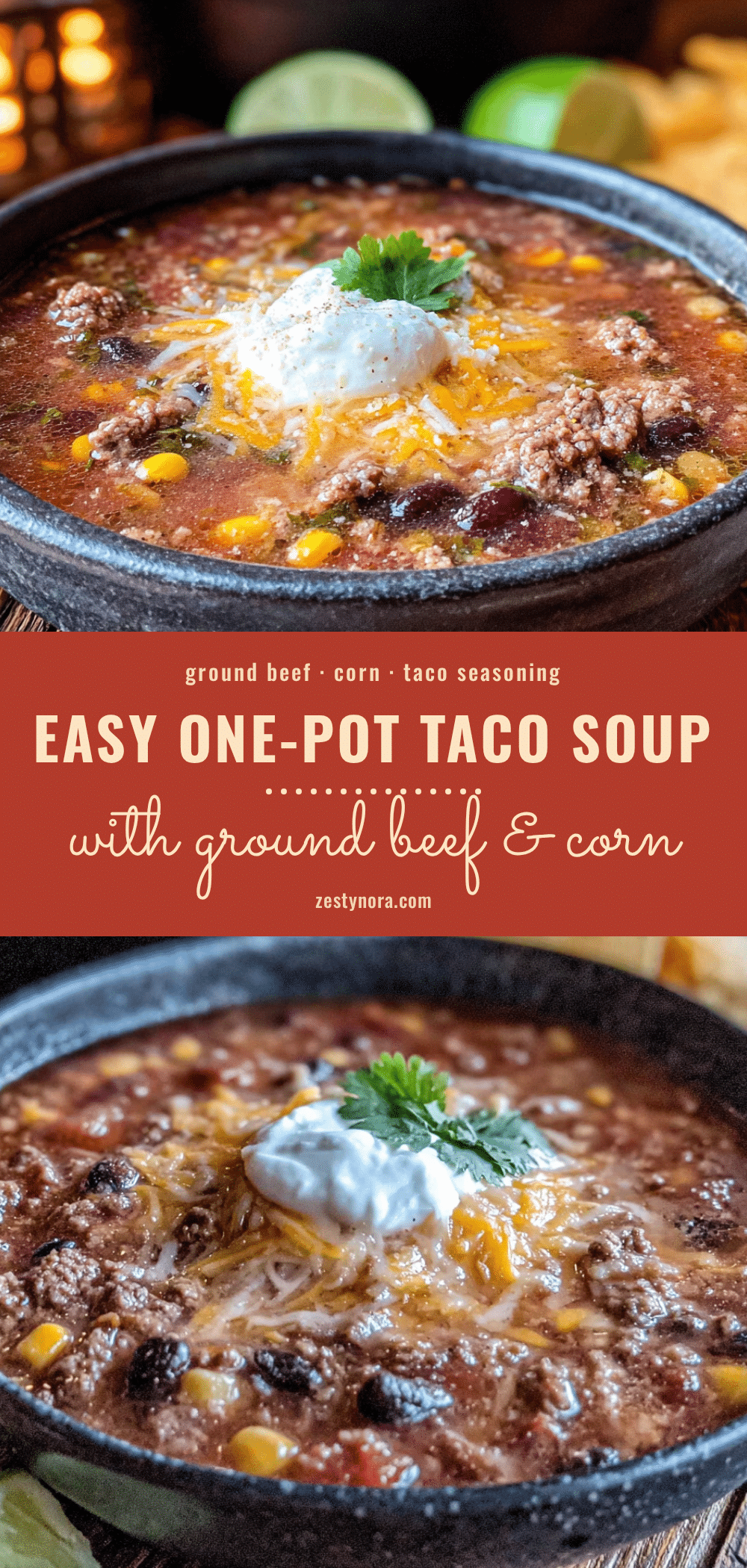 one-pot taco soup recipe