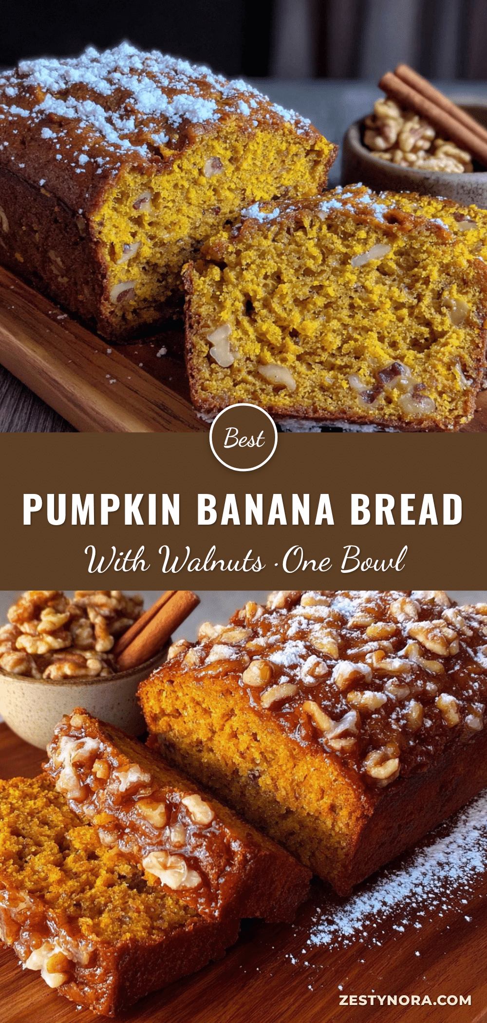 pumpkin banana bread with walnuts recipe