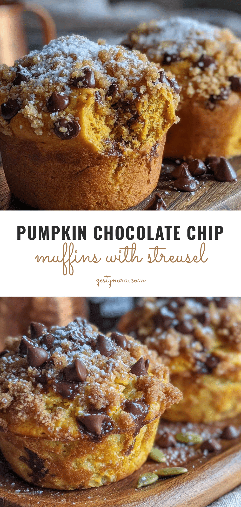 pumpkin chocolate chip muffins with streusel recipe