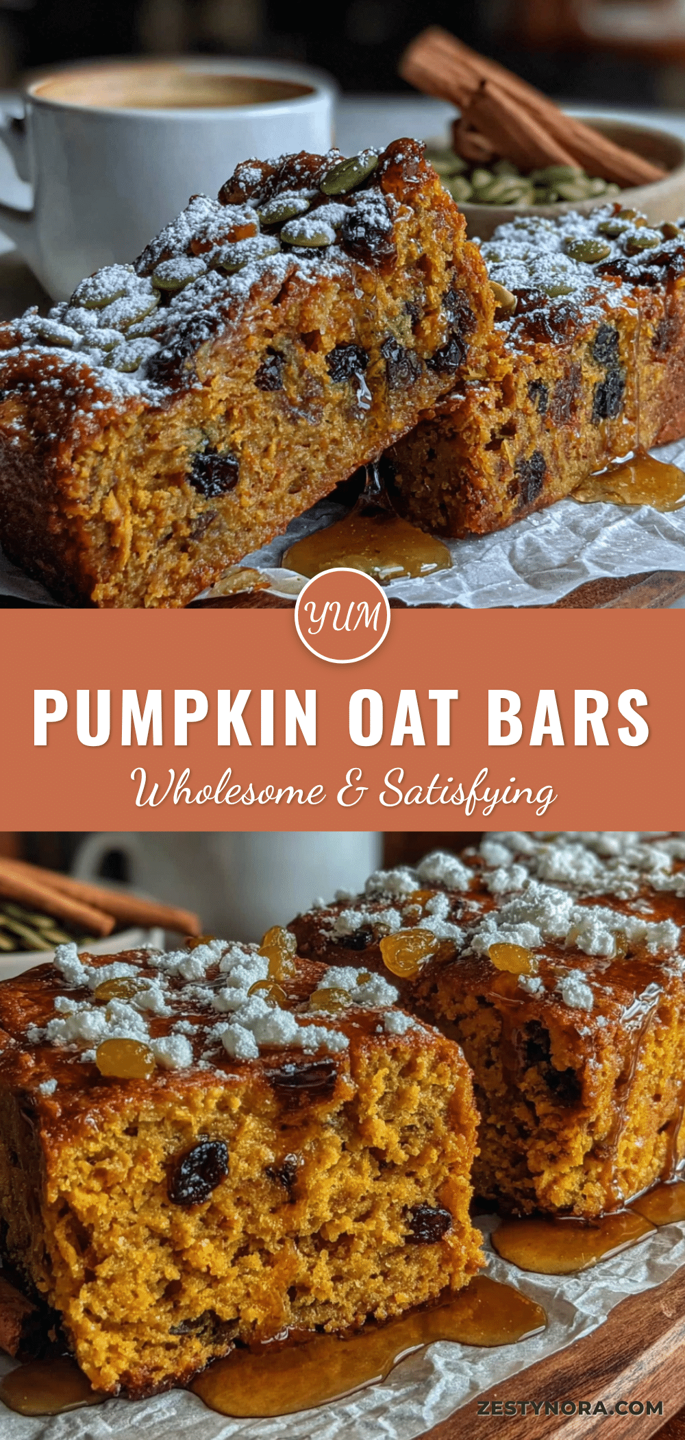 pumpkin oat breakfast bars recipe