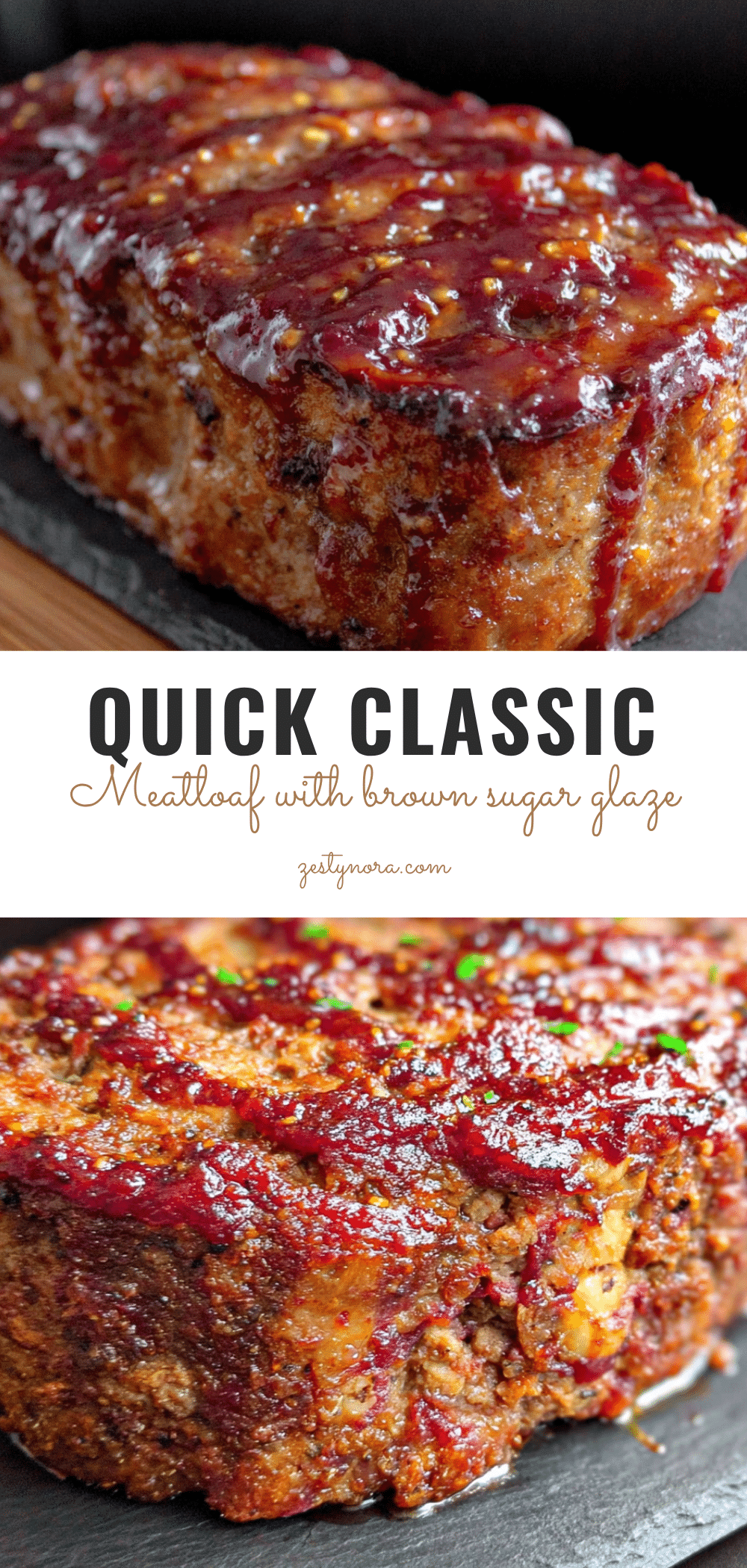 quick classic meatloaf with brown sugar glaze recipe