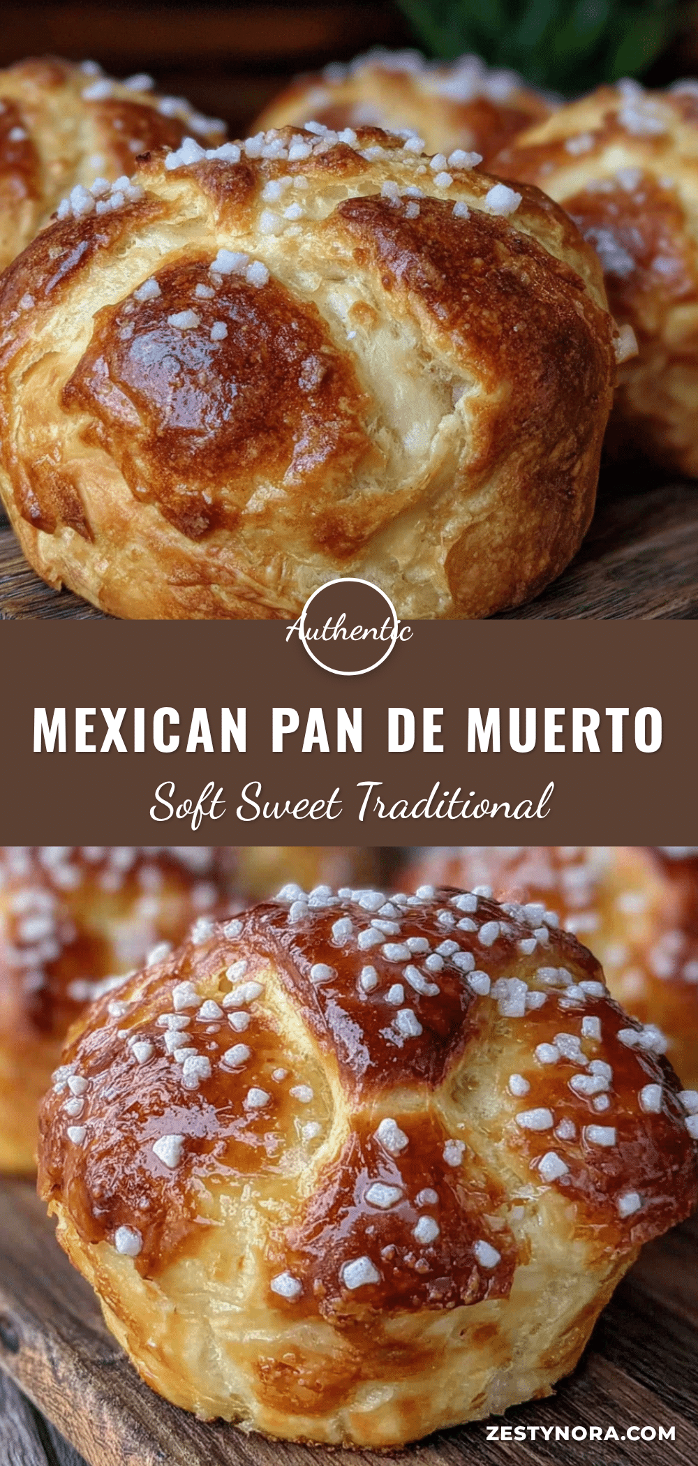 soft sweet Mexican pan de muerto recipe