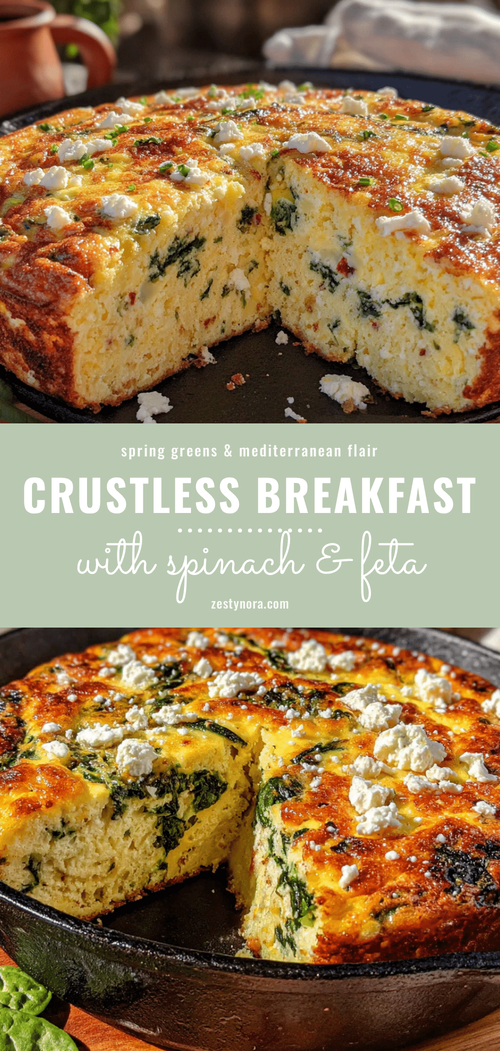 spring crustless breakfast casserole recipe