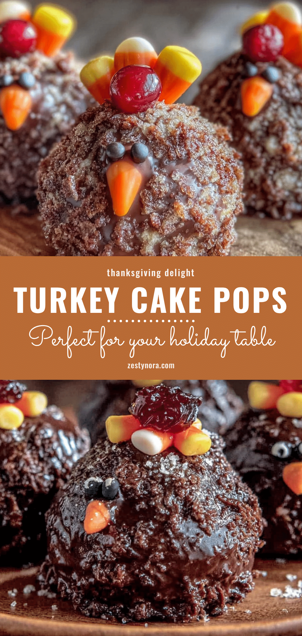 Thanksgiving turkey cake pops recipe