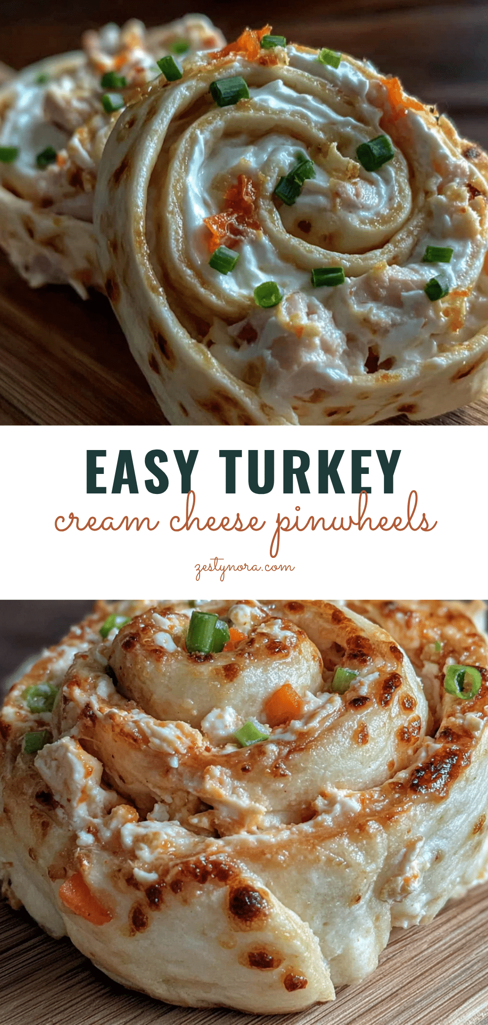Turkey cream cheese pinwheels recipe
