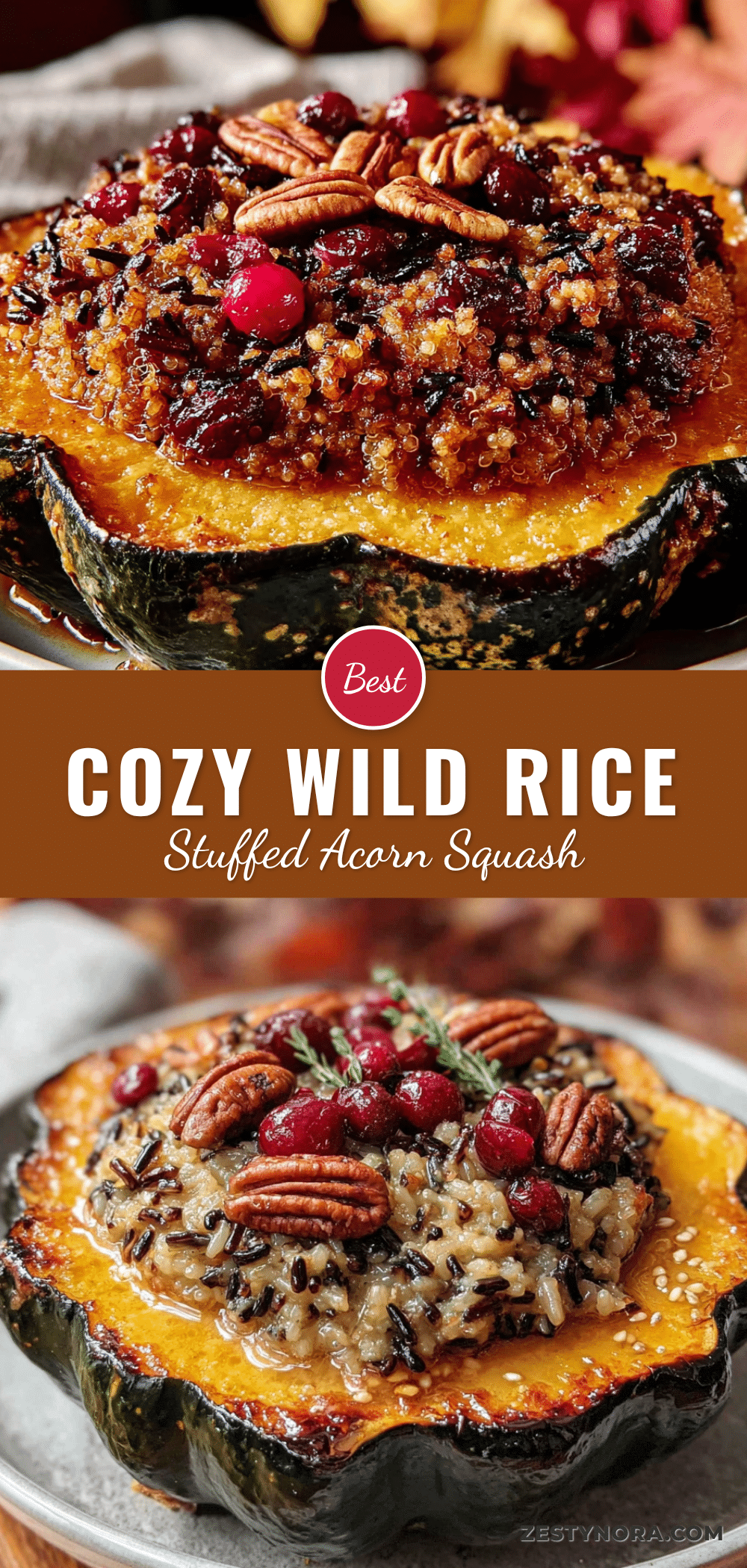 wild rice stuffed acorn squash recipe