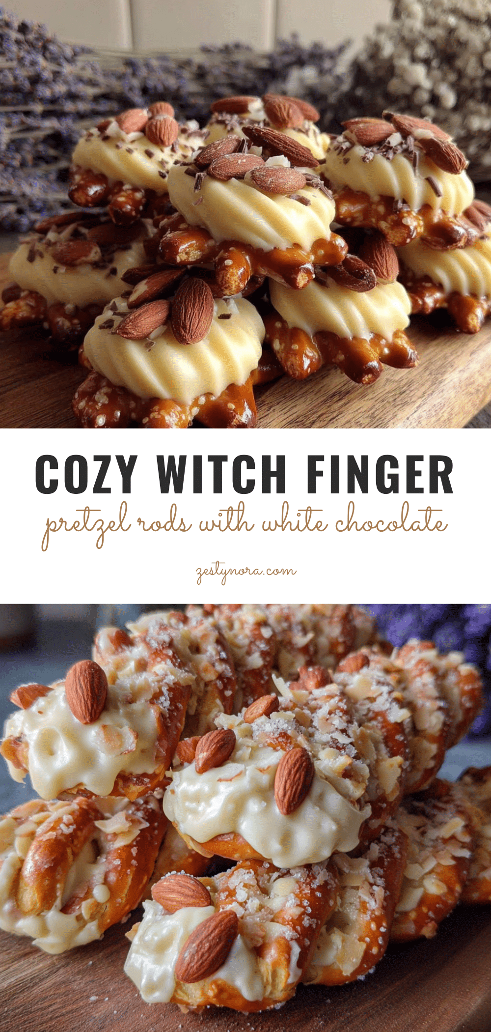 witch finger pretzel rods recipe