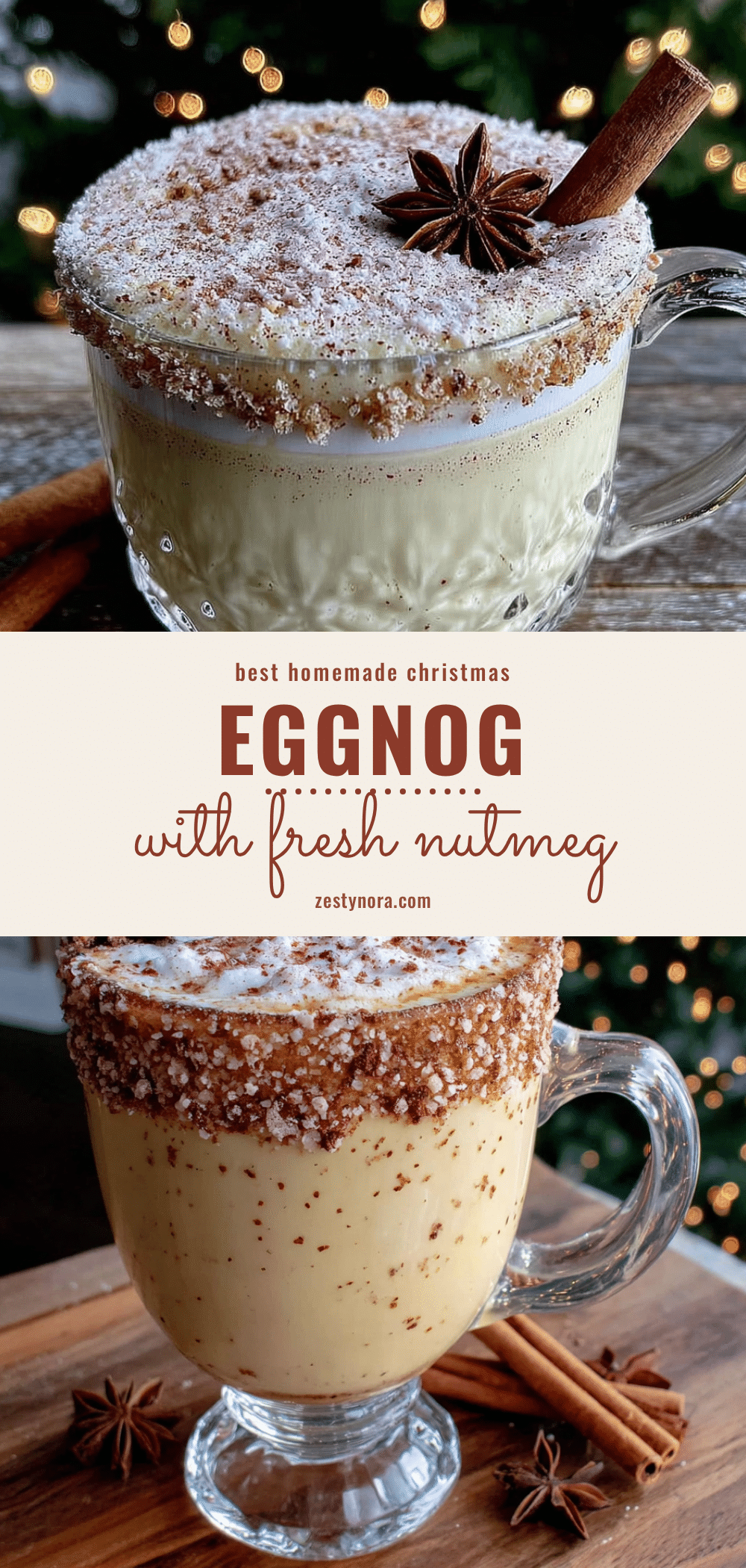 best homemade christmas eggnog with fresh nutmeg recipe