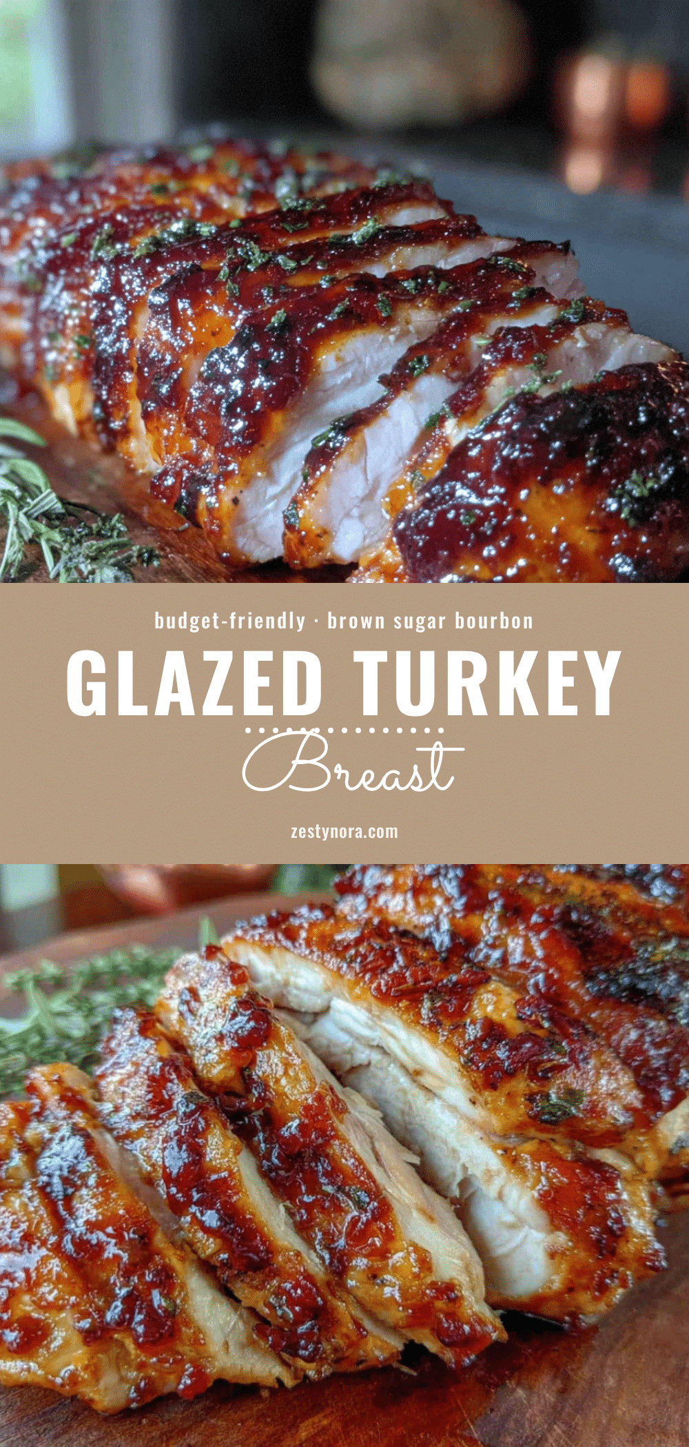 brown sugar bourbon glazed turkey breast recipe