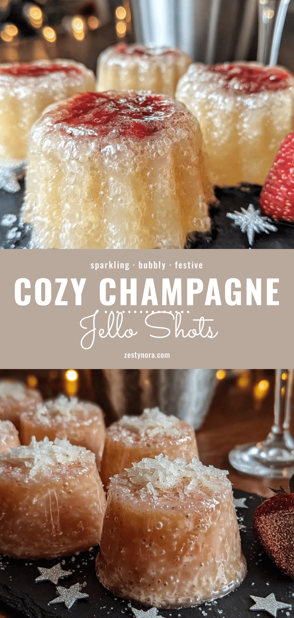 cozy champagne jello shots recipe