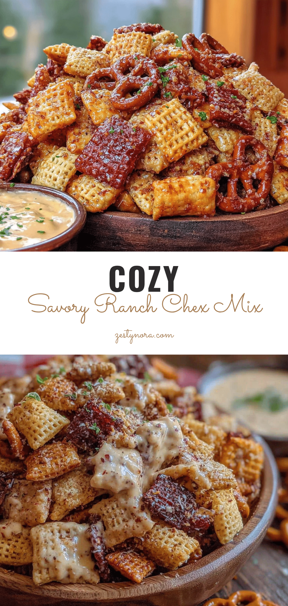 cozy savory ranch Chex mix recipe