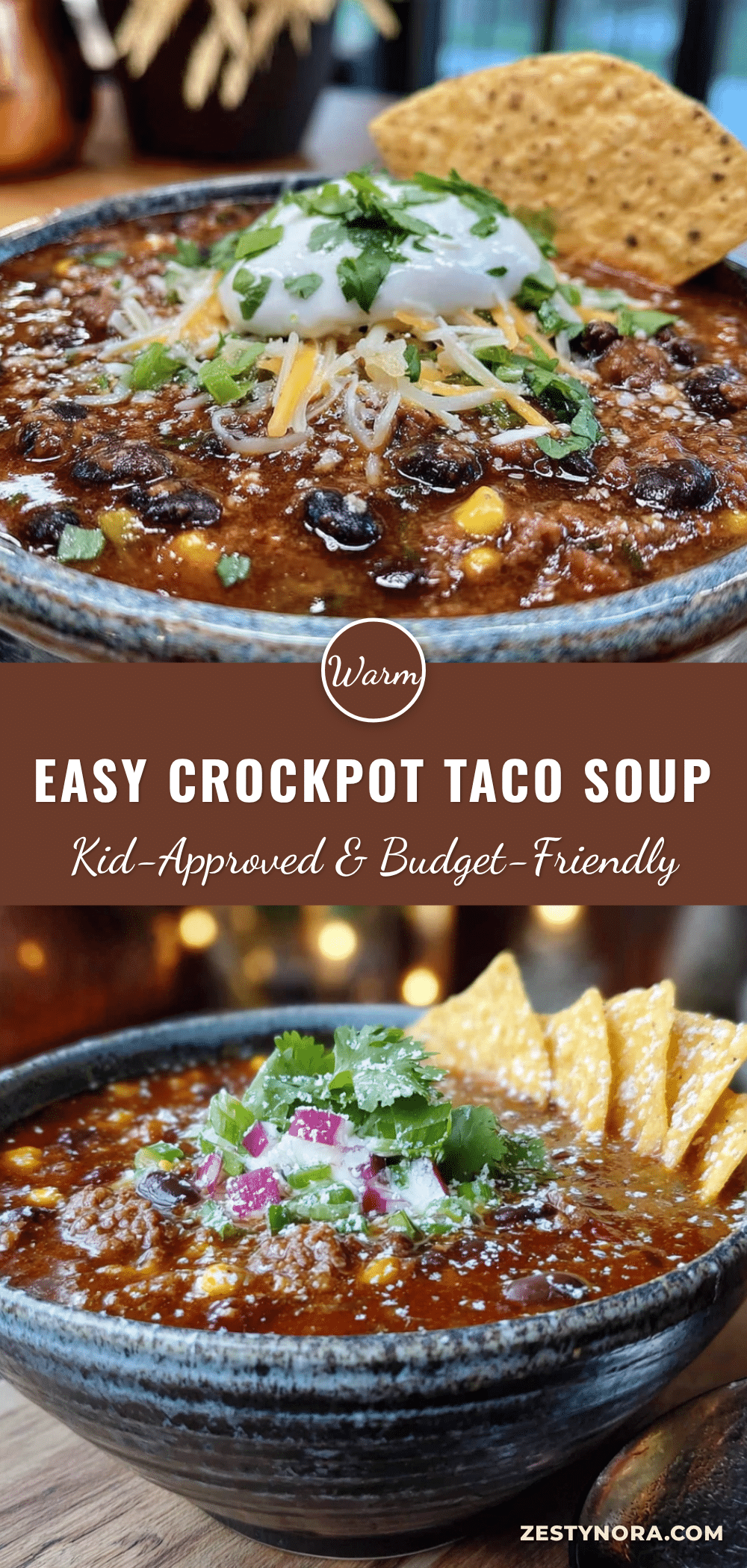crockpot taco soup recipe