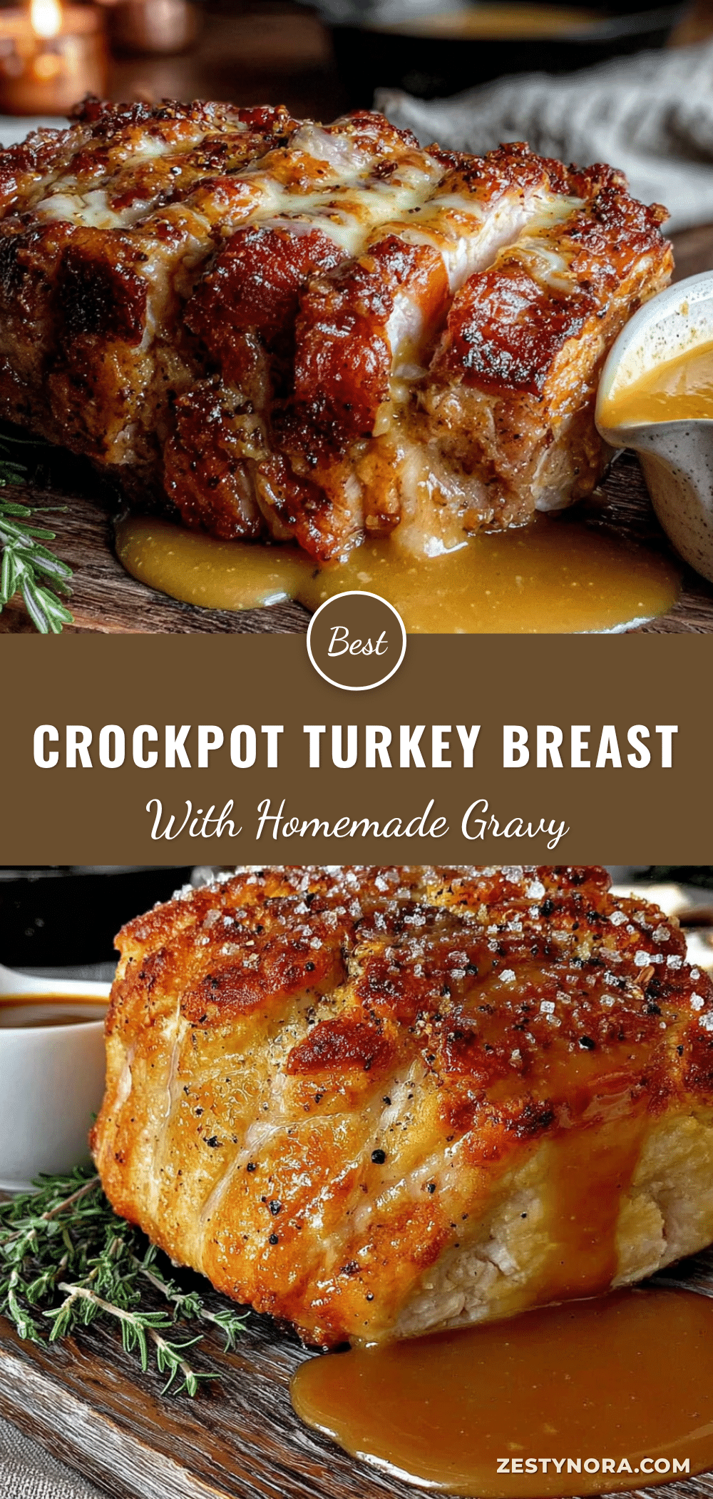 crockpot turkey breast with homemade gravy recipe