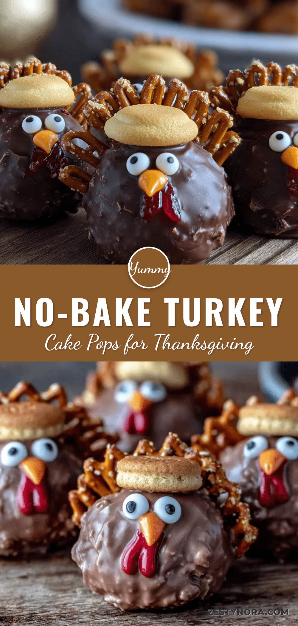 No-Bake Turkey Cake Pops recipe